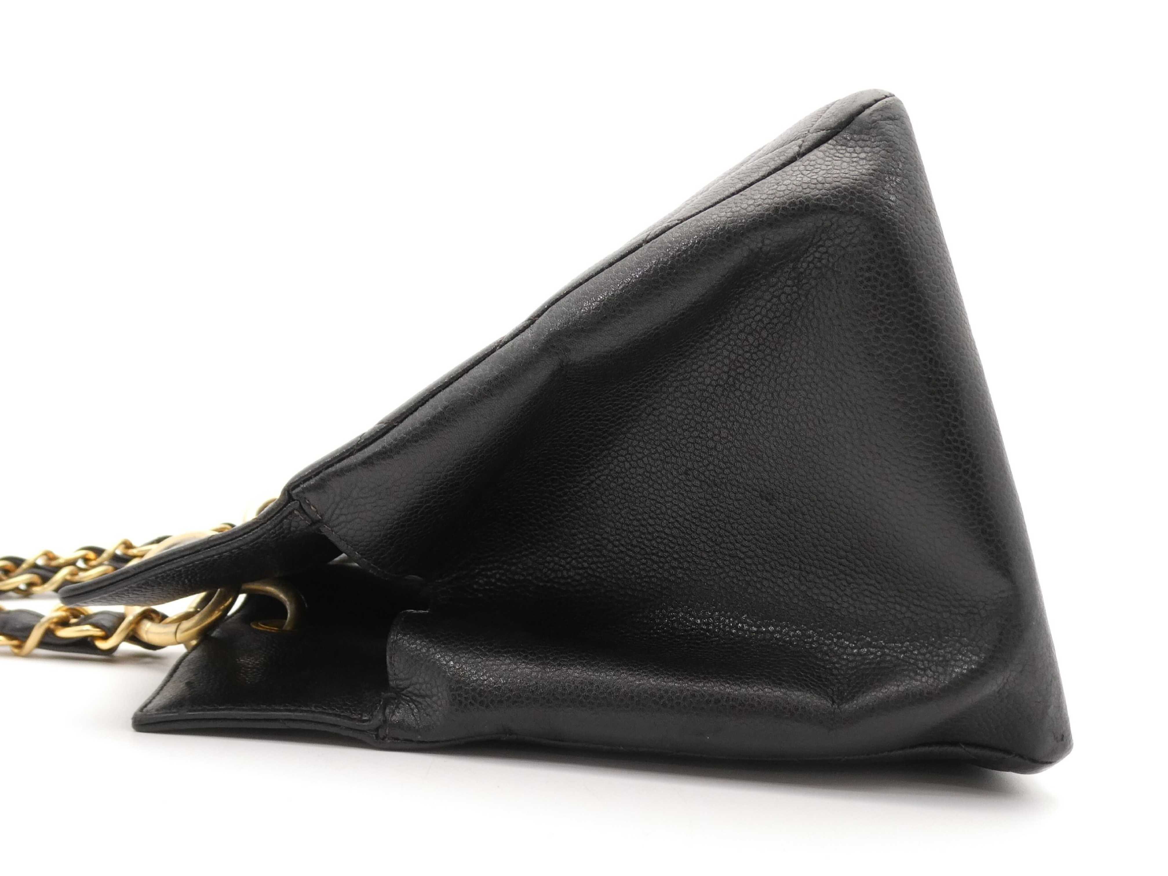Matelassé Coco Mark Caviar Skin Chain Tote Bag — view 4
