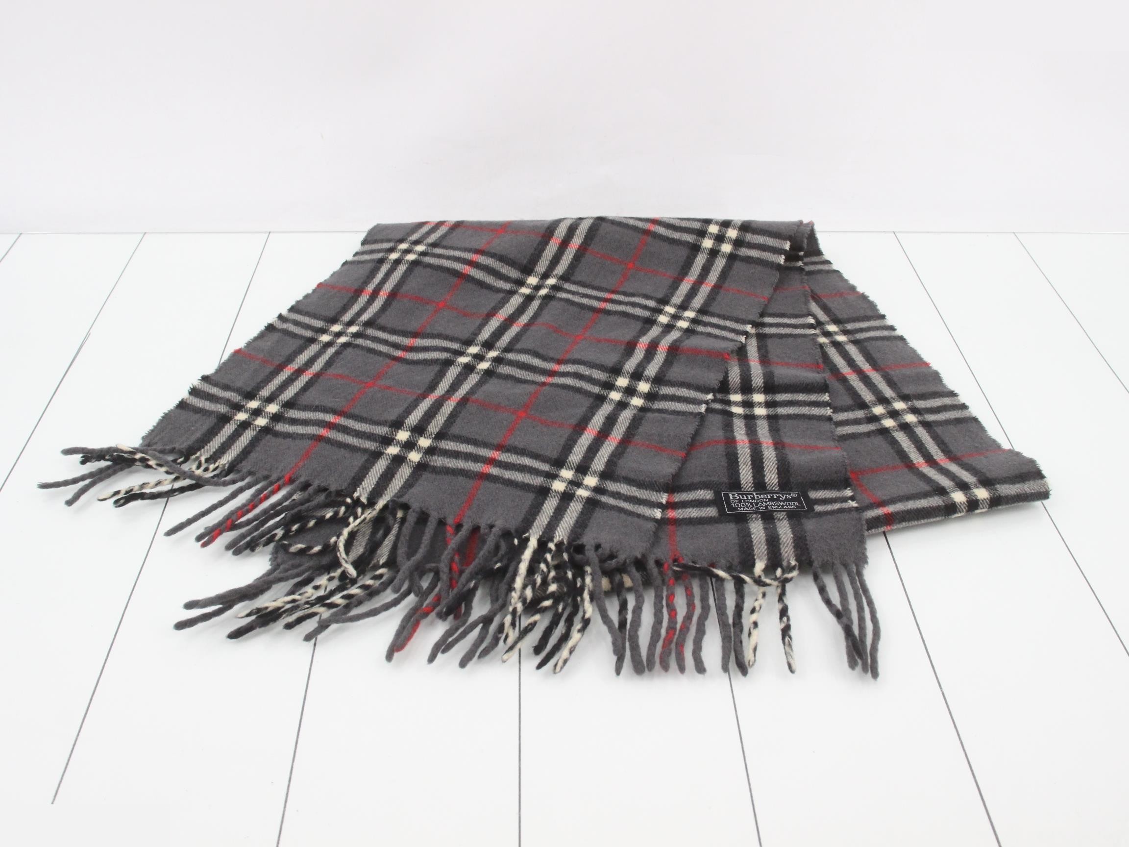 Scarf, Nova Check, Gray — view 2