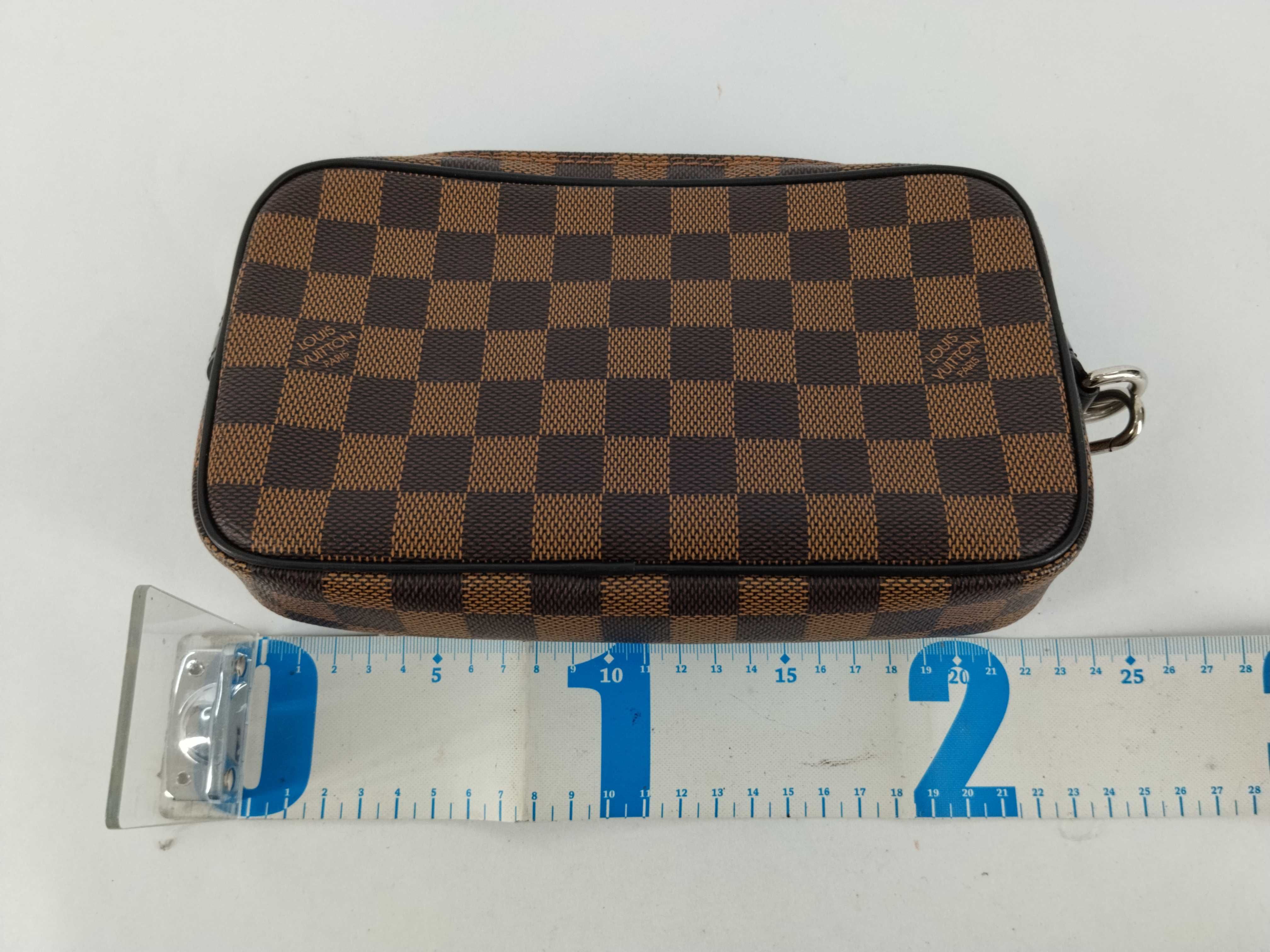 Damier Louis Vuitton Pochette Volga Chapman N63350 Damier Savannah RI3196 Second Bag — view 2