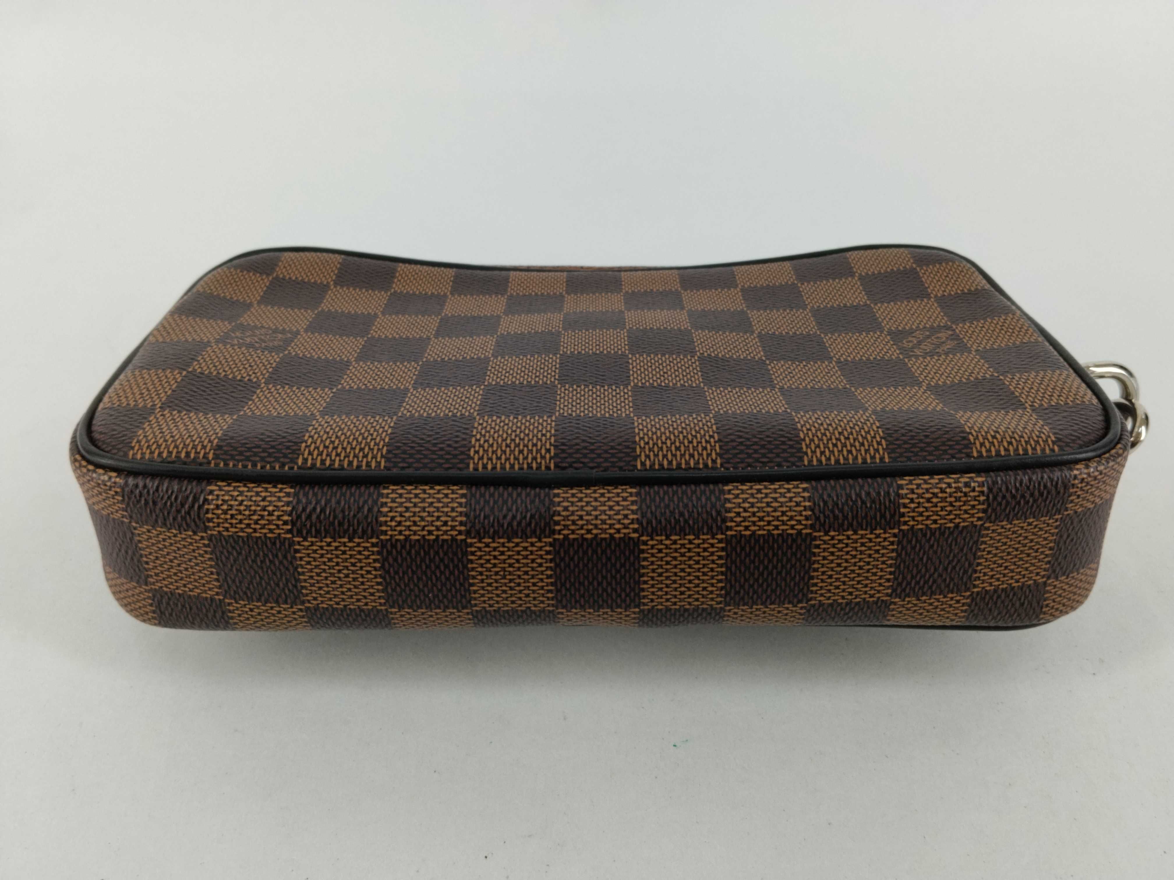 Damier Louis Vuitton Pochette Volga Chapman N63350 Damier Savannah RI3196 Second Bag — view 4