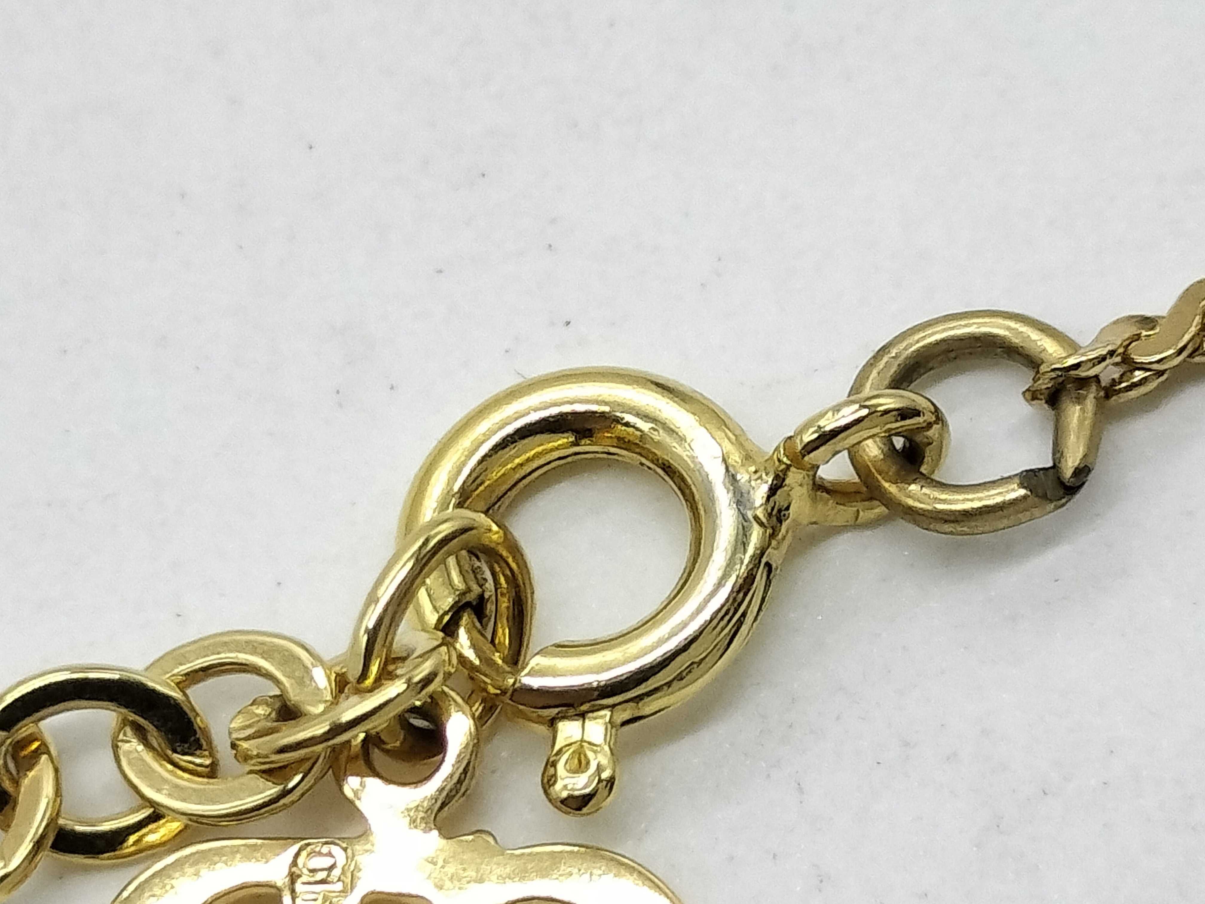 CD logo gold plated necklace — view 4