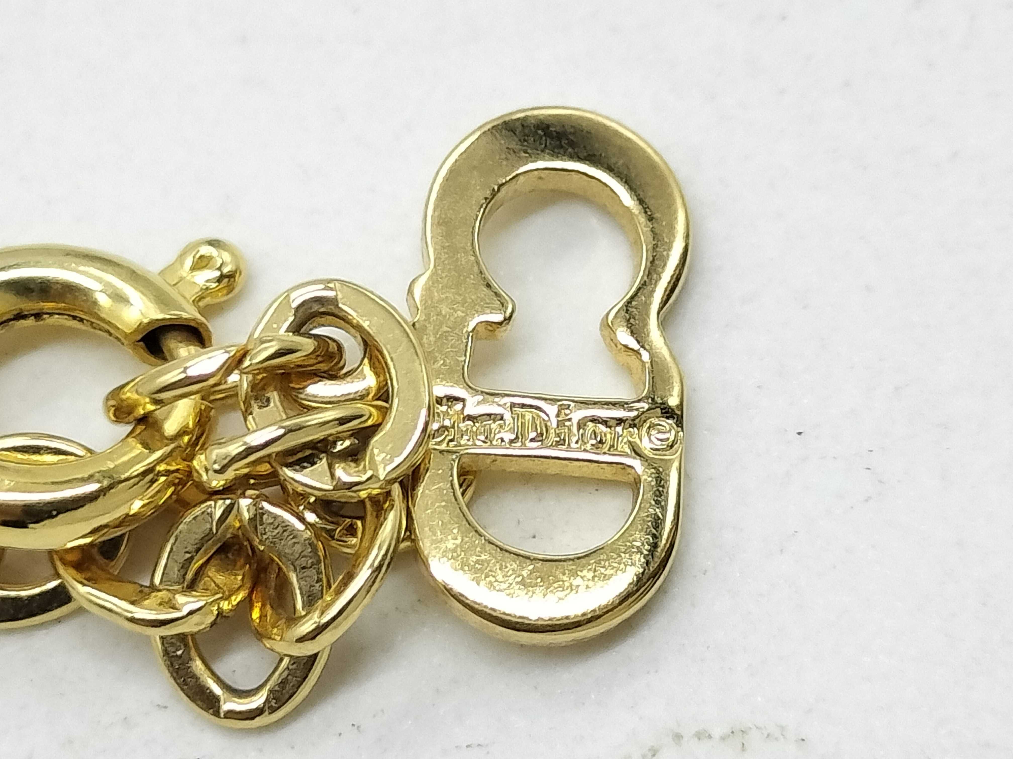 CD logo gold plated necklace — view 5