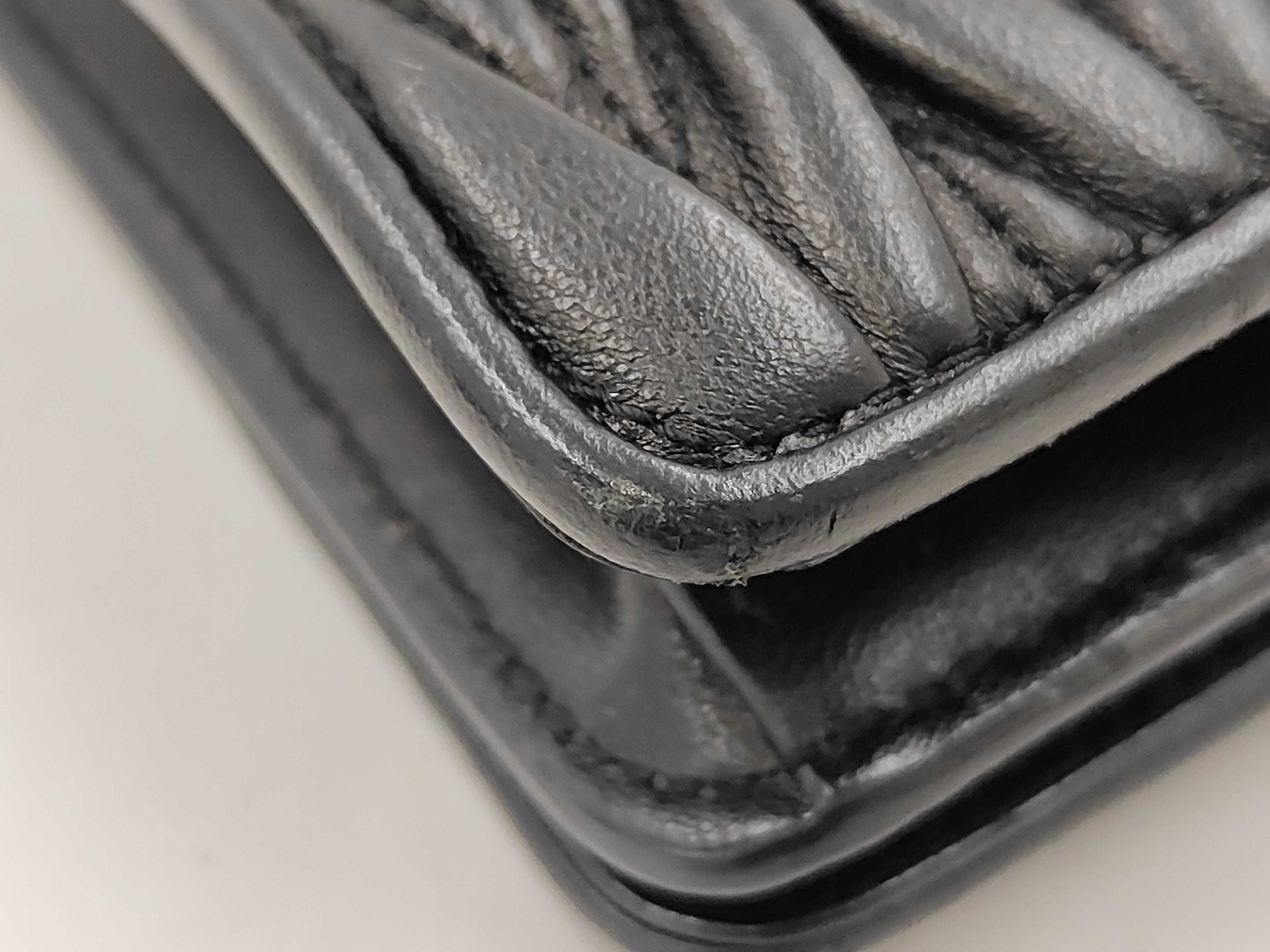 Matelassé Chain Shoulder Bag, Black Shoulder Bag — view 5