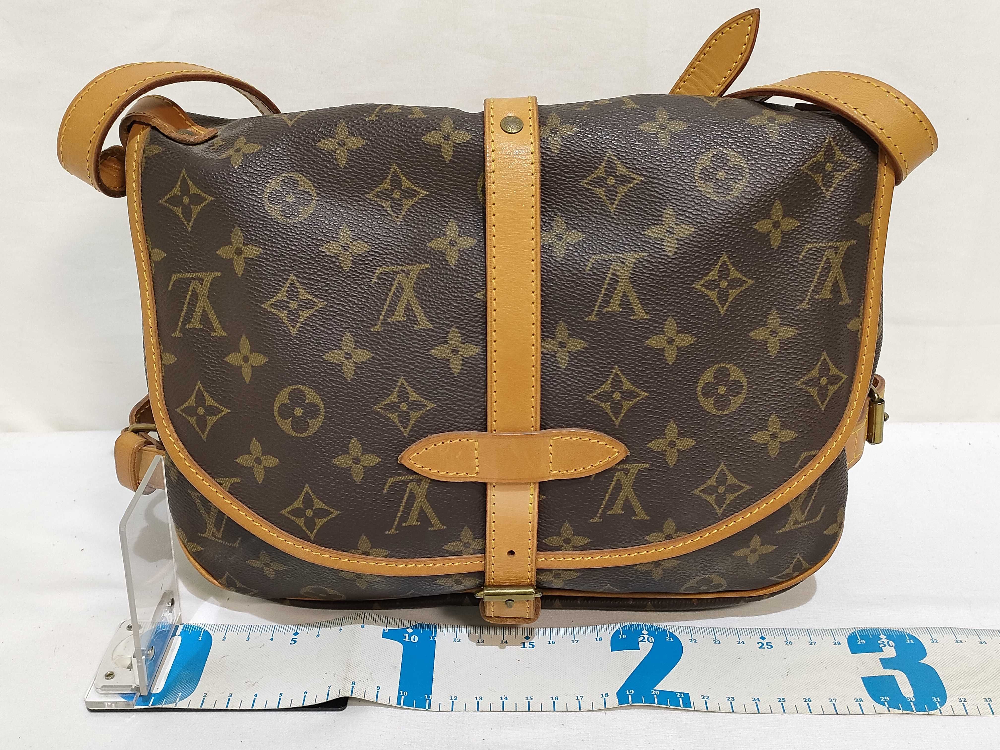 Monogram LV Saumur Shoulder Bag — view 2