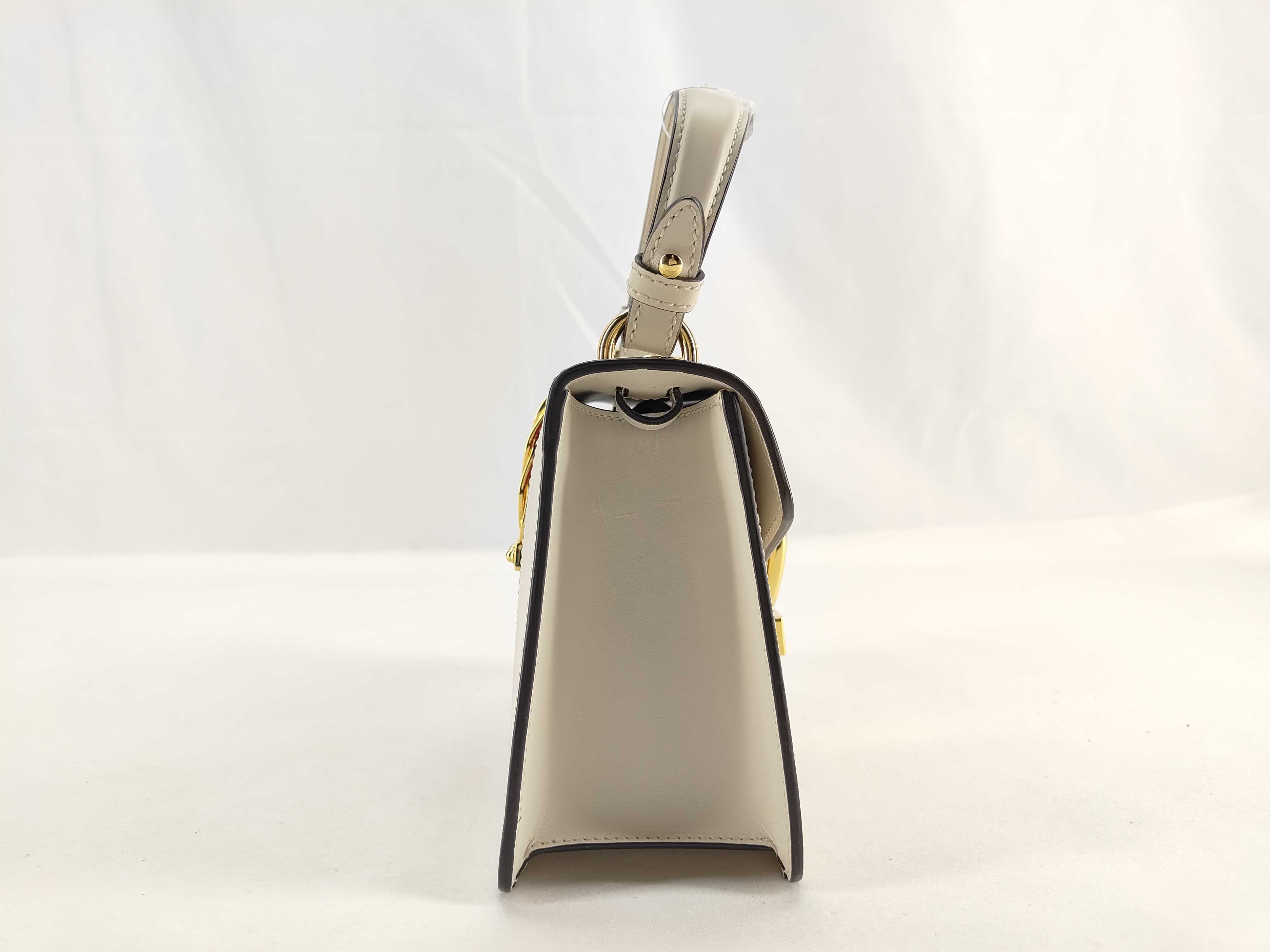PH- Sylvie White Leather Shoulder Bag (Handbag) — view 14