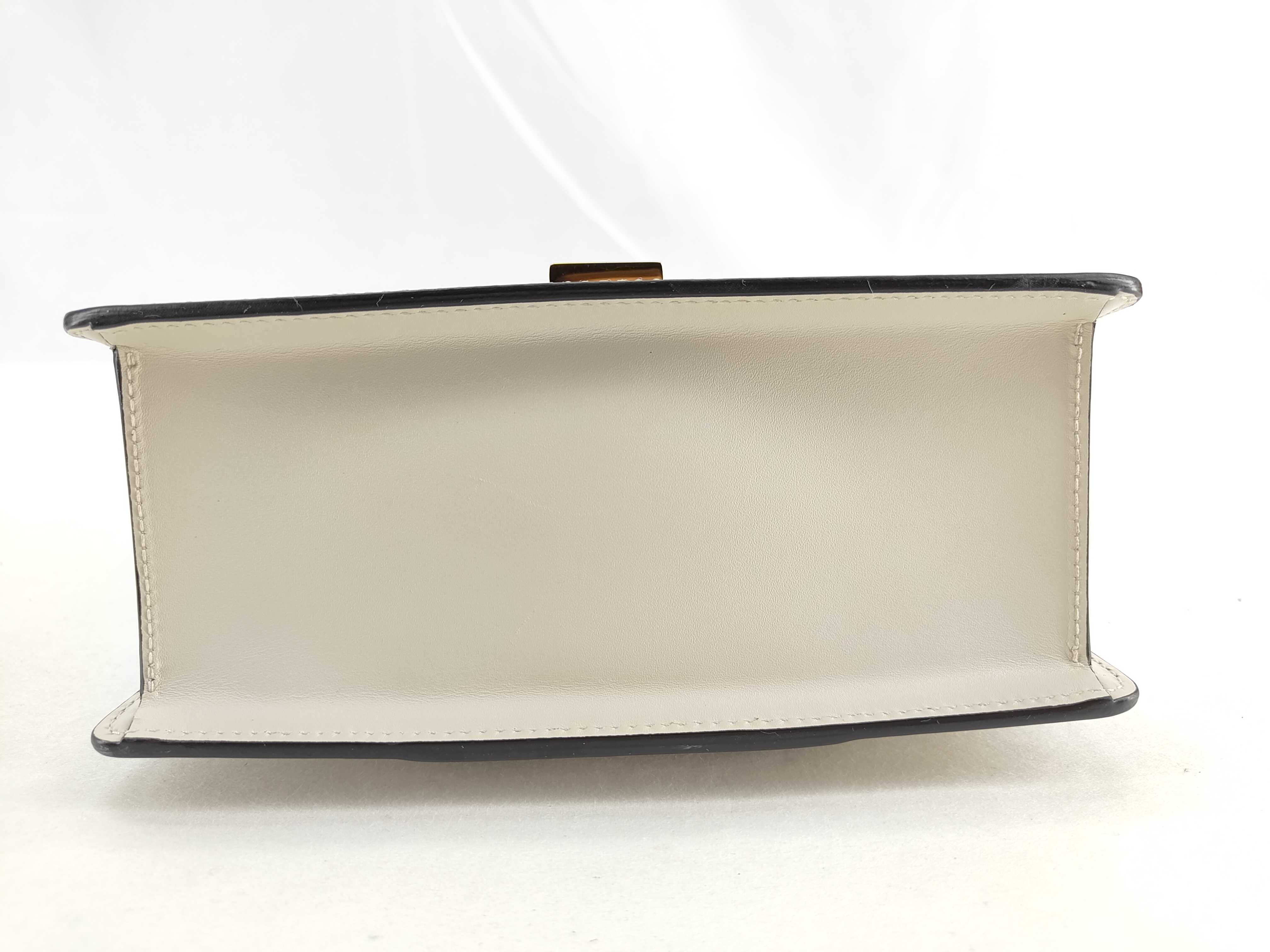 PH- Sylvie White Leather Shoulder Bag (Handbag) — view 7