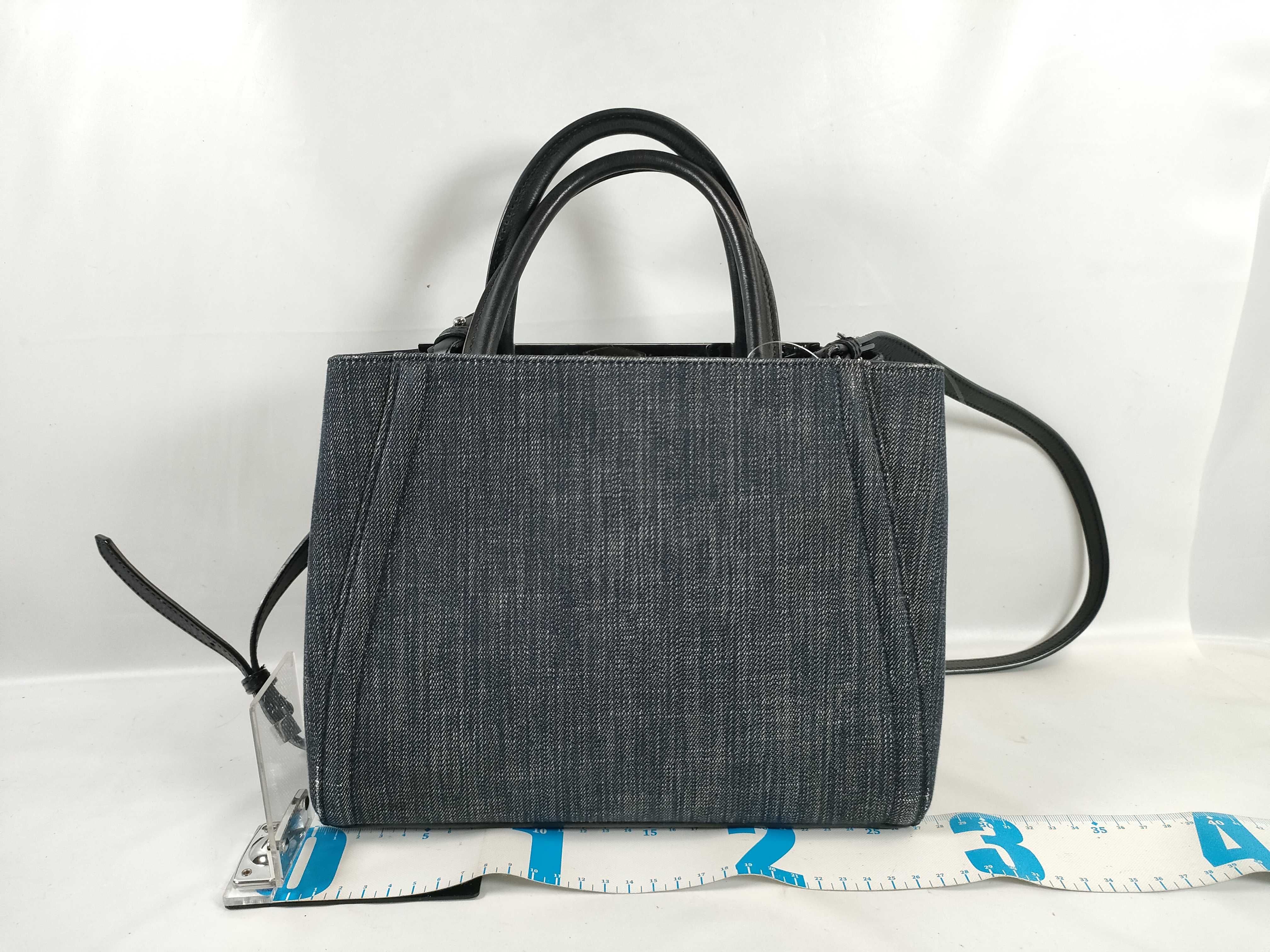 Petite 2Jours Denim & Leather 2-Way Handbag 8BH253 — view 2