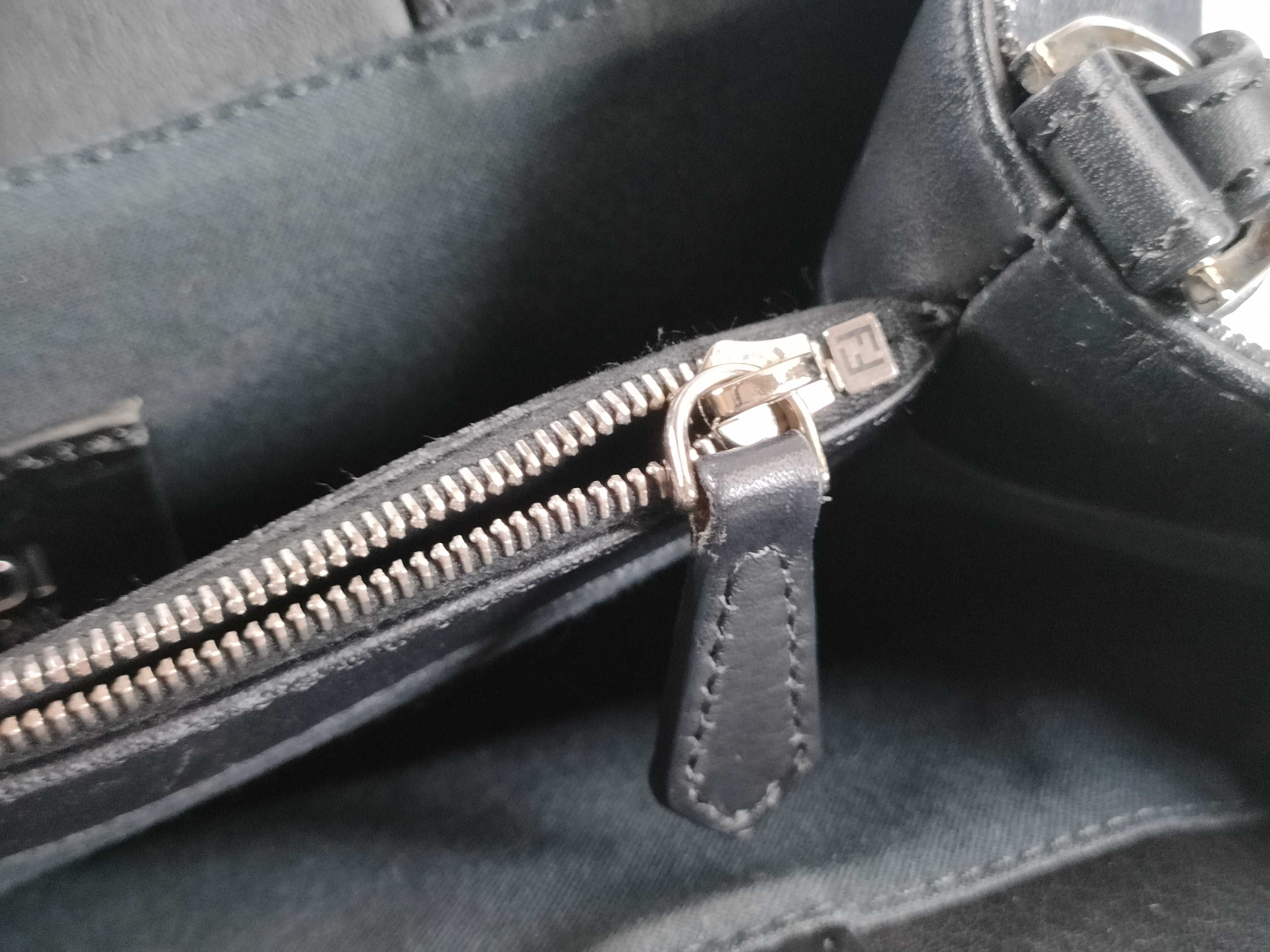 Petite 2Jours Denim & Leather 2-Way Handbag 8BH253 — view 12