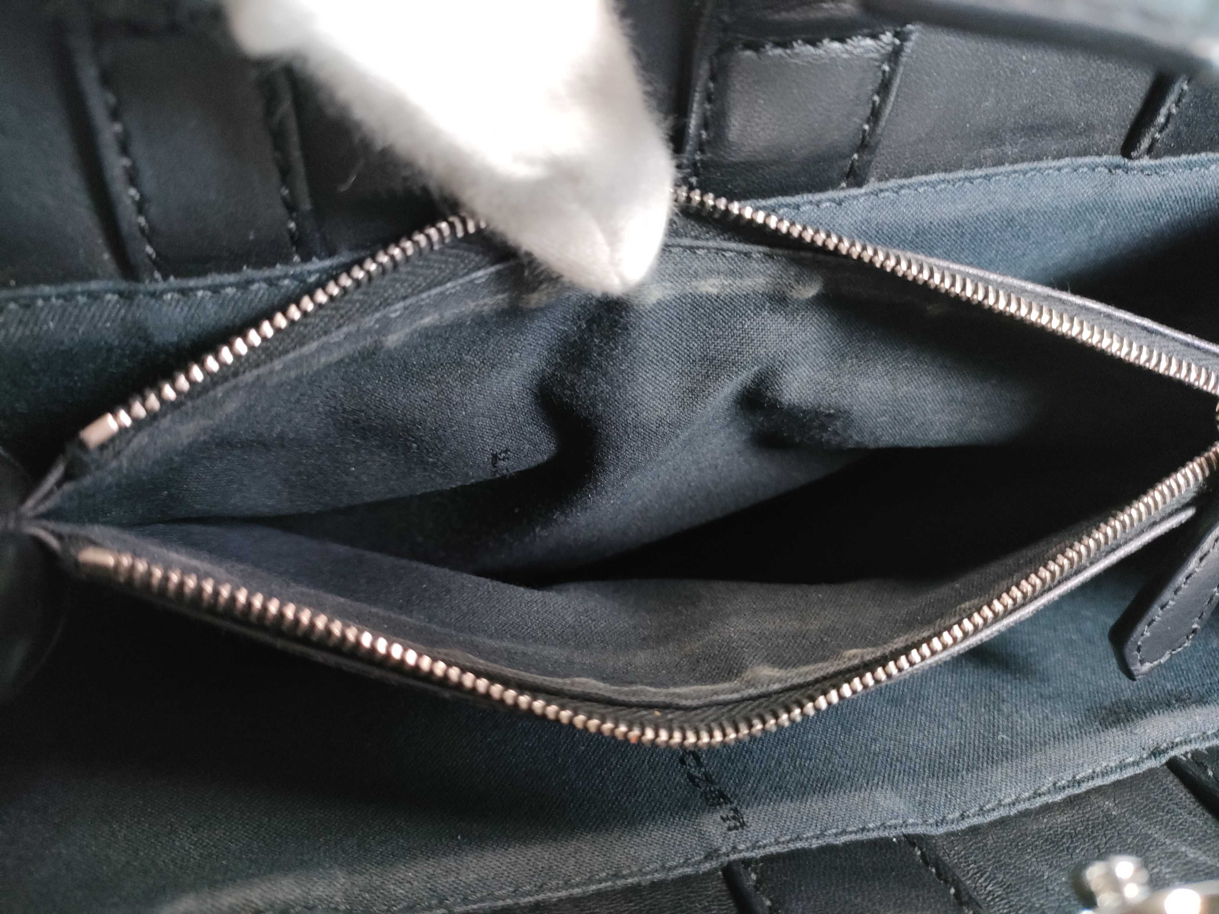 Petite 2Jours Denim & Leather 2-Way Handbag 8BH253 — view 13