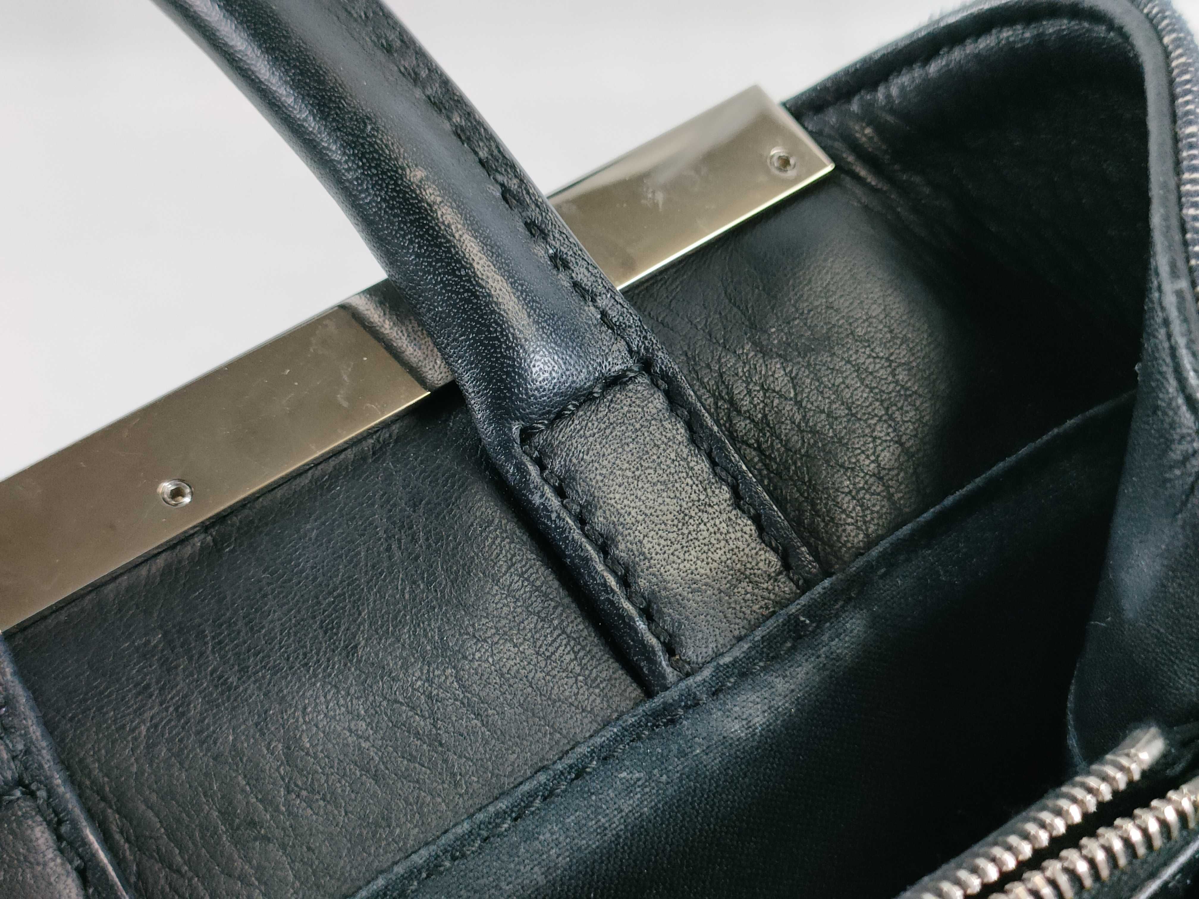 Petite 2Jours Denim & Leather 2-Way Handbag 8BH253 — view 5