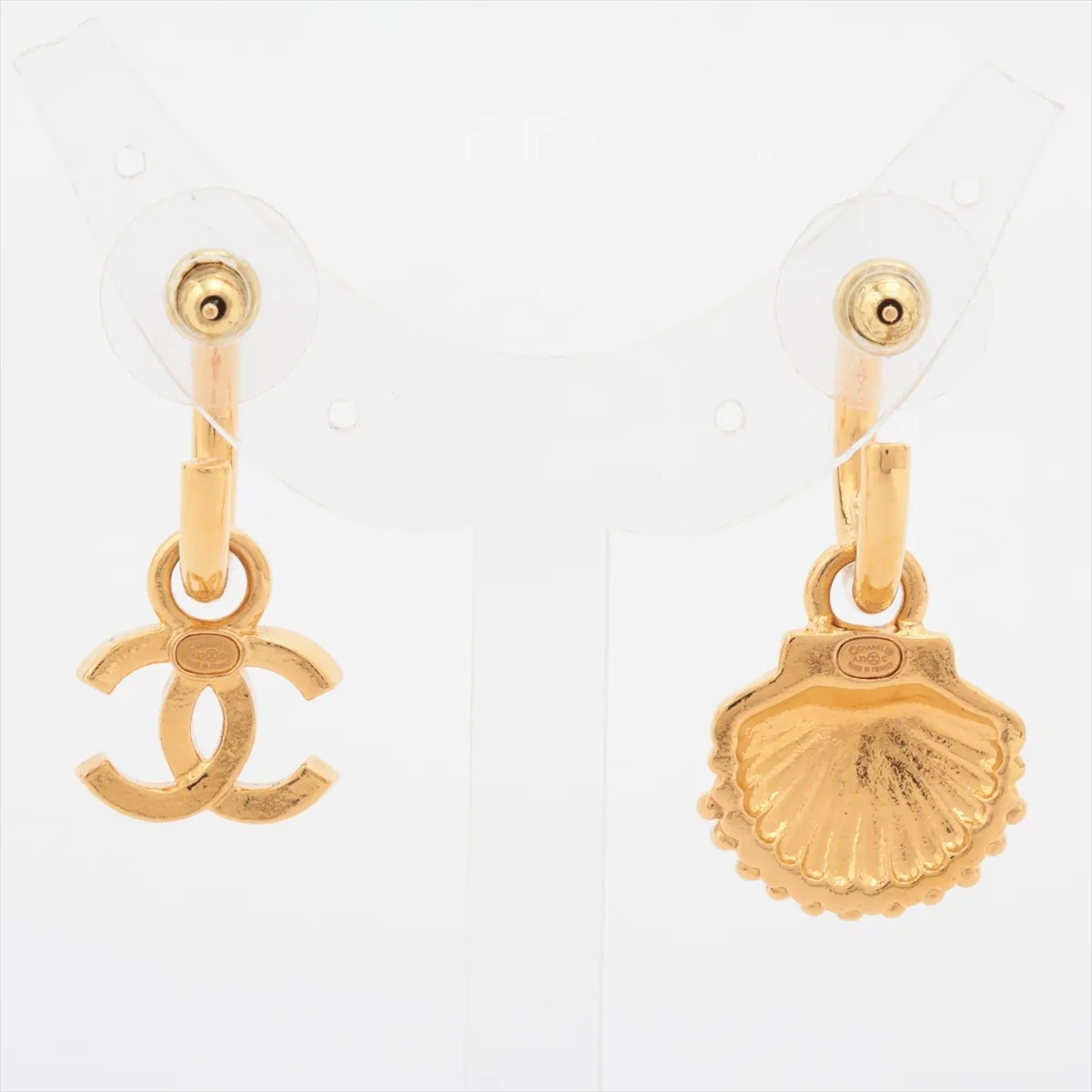 Cocomark A23C Earrings (for both ears) GP x Rhinestone Gold — view 3