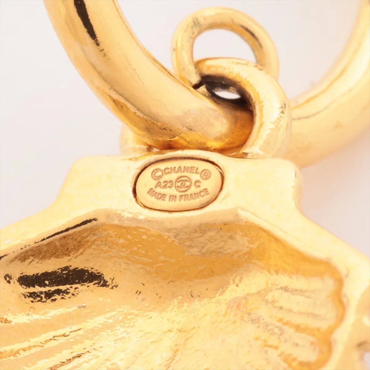 Cocomark A23C Earrings (for both ears) GP x Rhinestone Gold — view 5