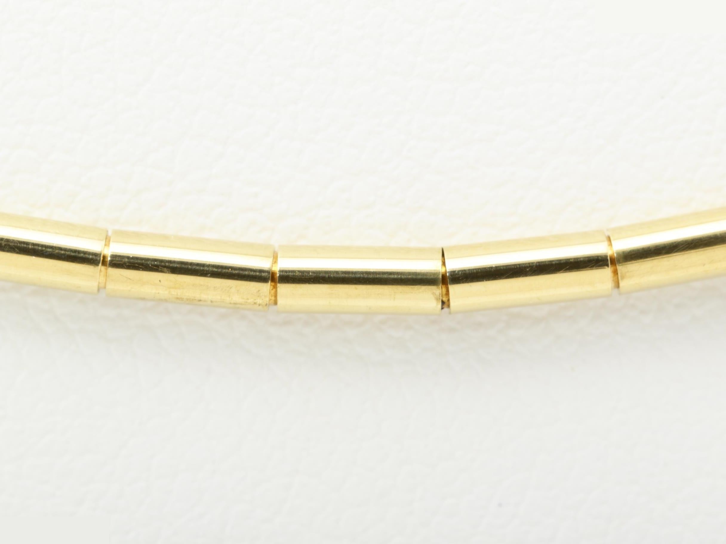 Omega chain necklace - 36cm / 13.5g - 750YG — view 2