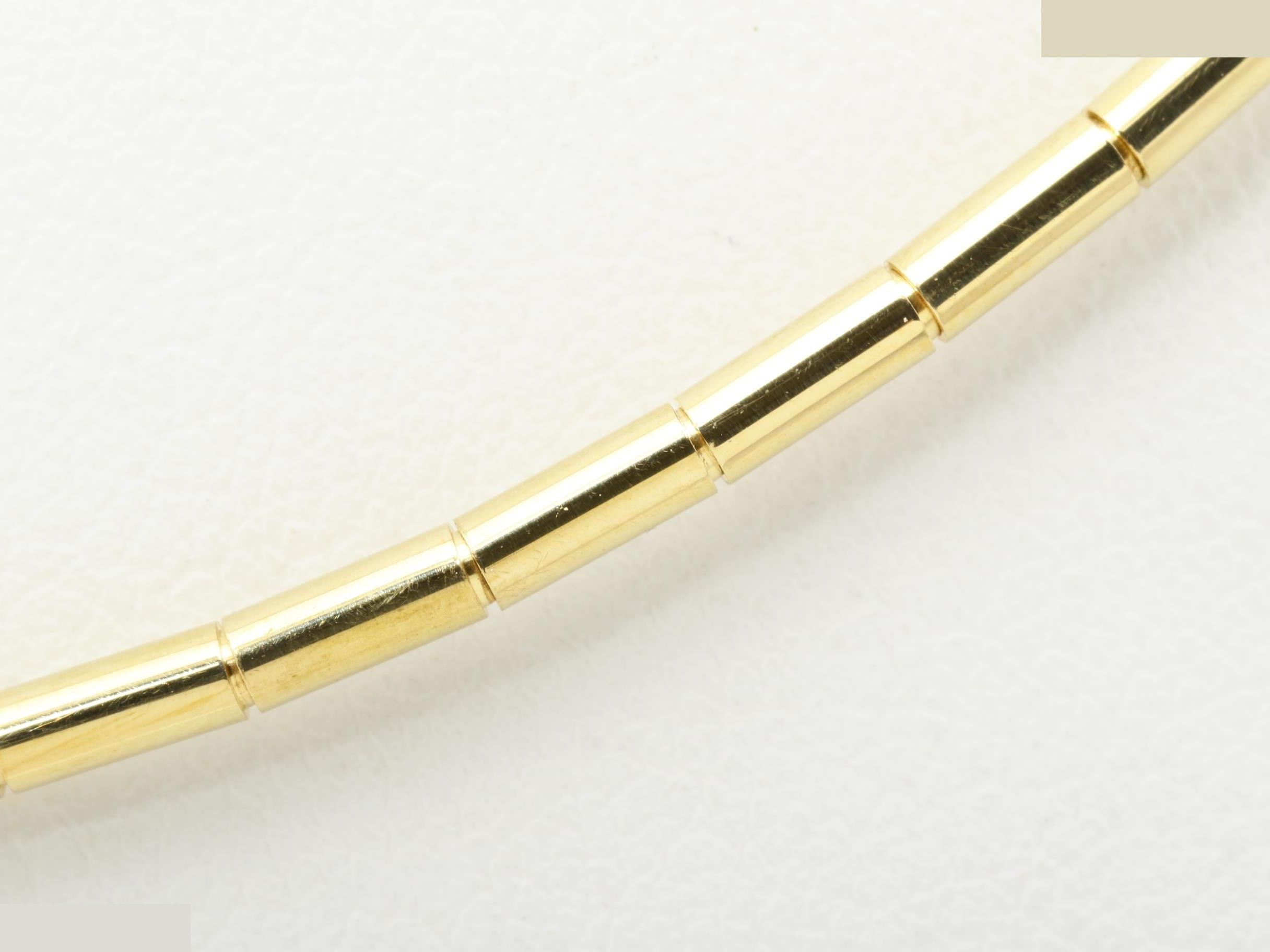 Omega chain necklace - 36cm / 13.5g - 750YG — view 3