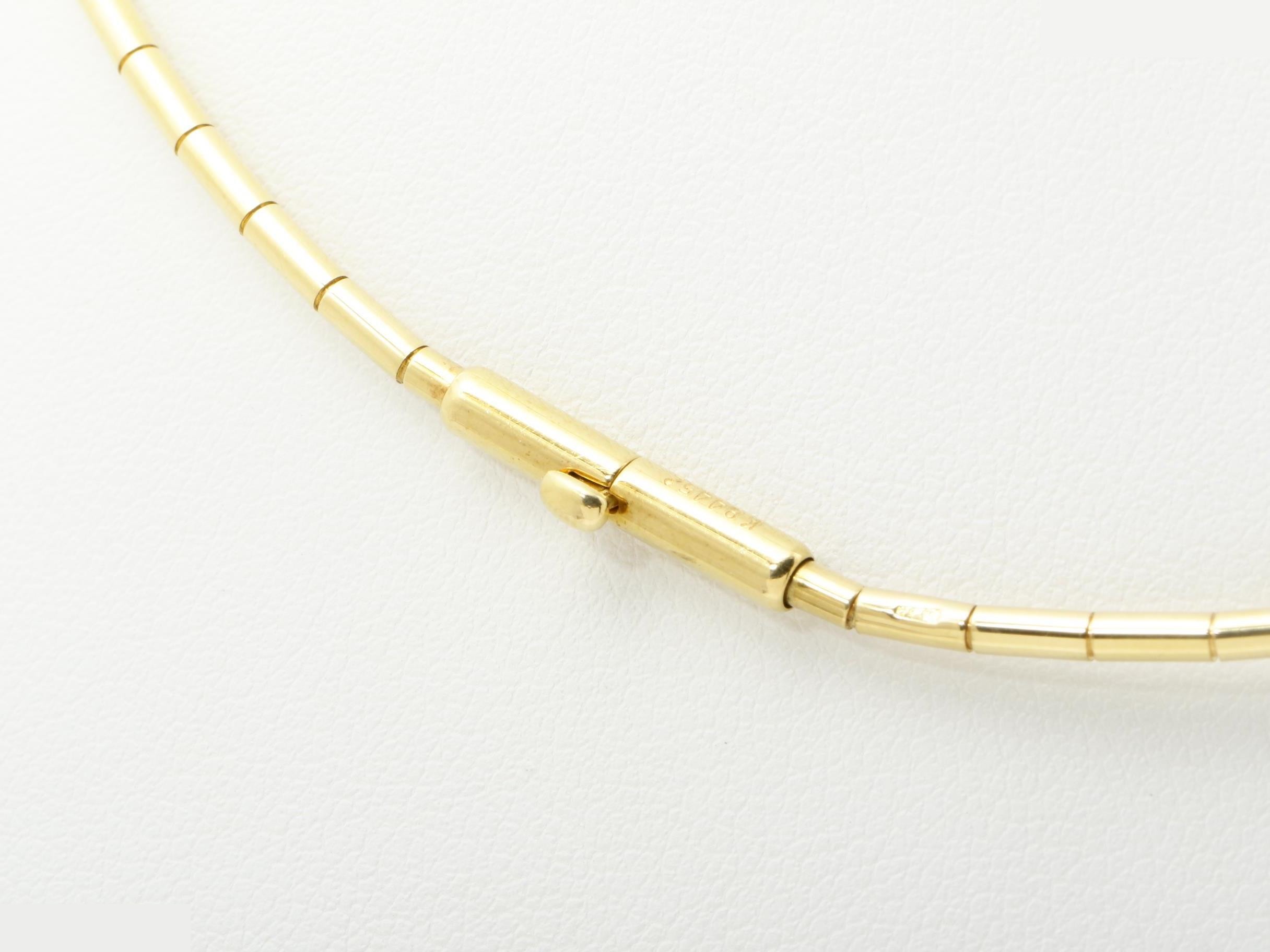 Omega chain necklace - 36cm / 13.5g - 750YG — view 5