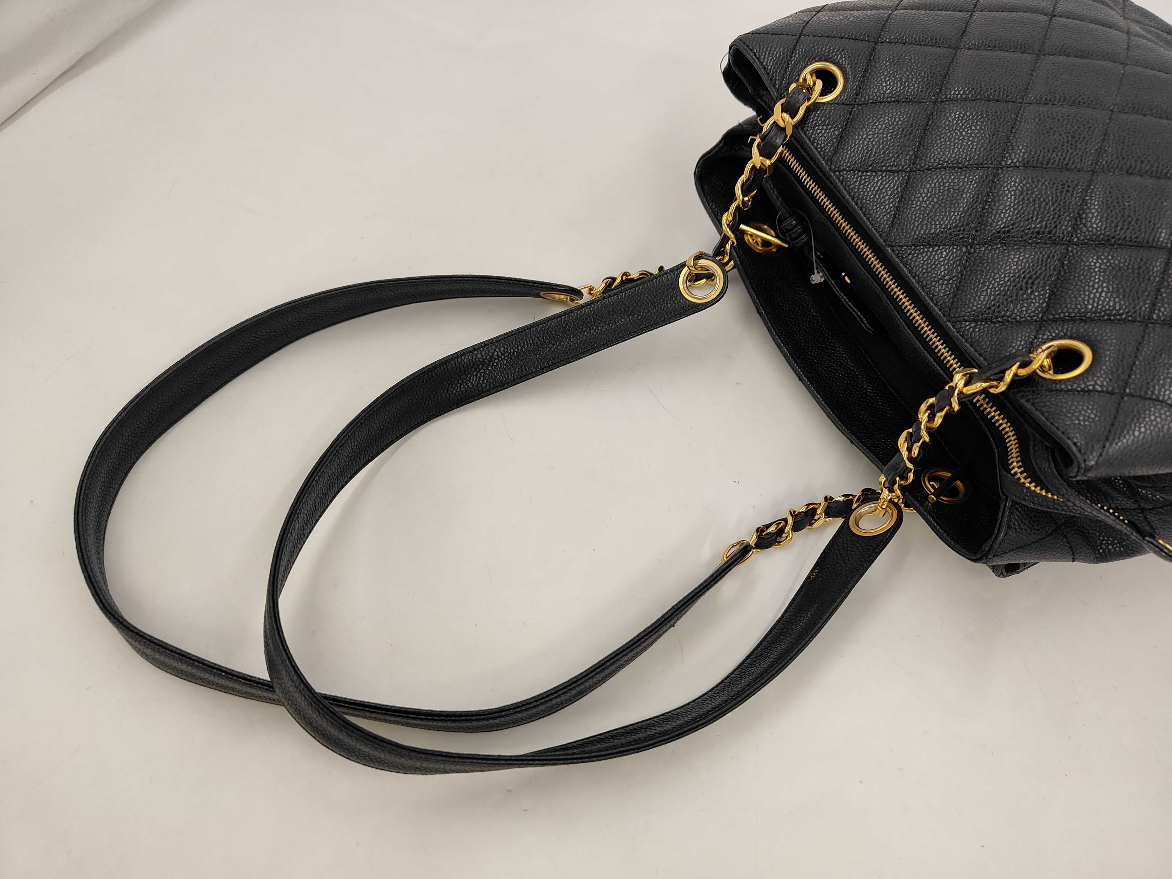 Caviar Skin Matelassé Turnlock Chain Shoulder Bag — view 5