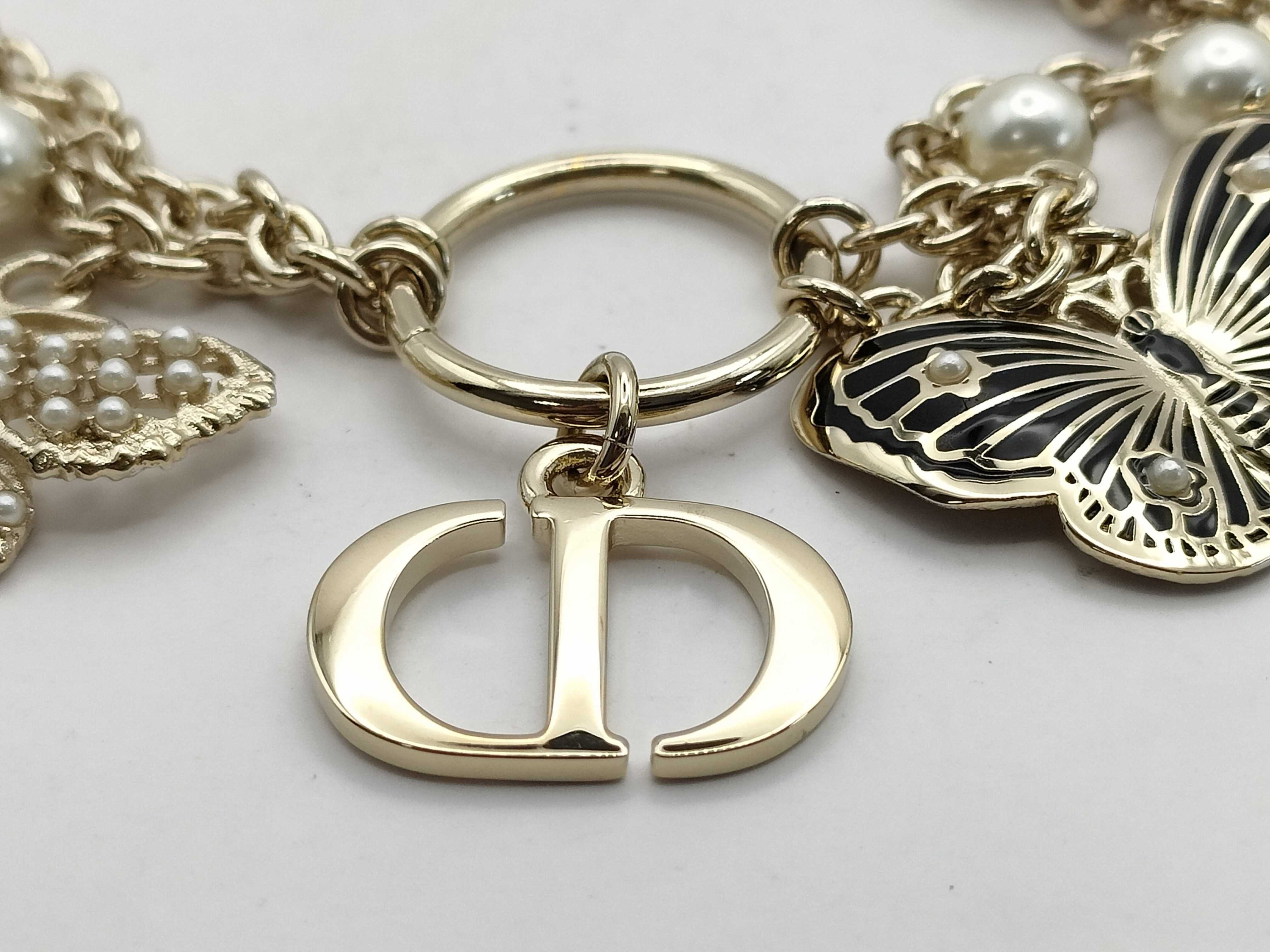 Butterfly Resin Pearl Charm — view 3