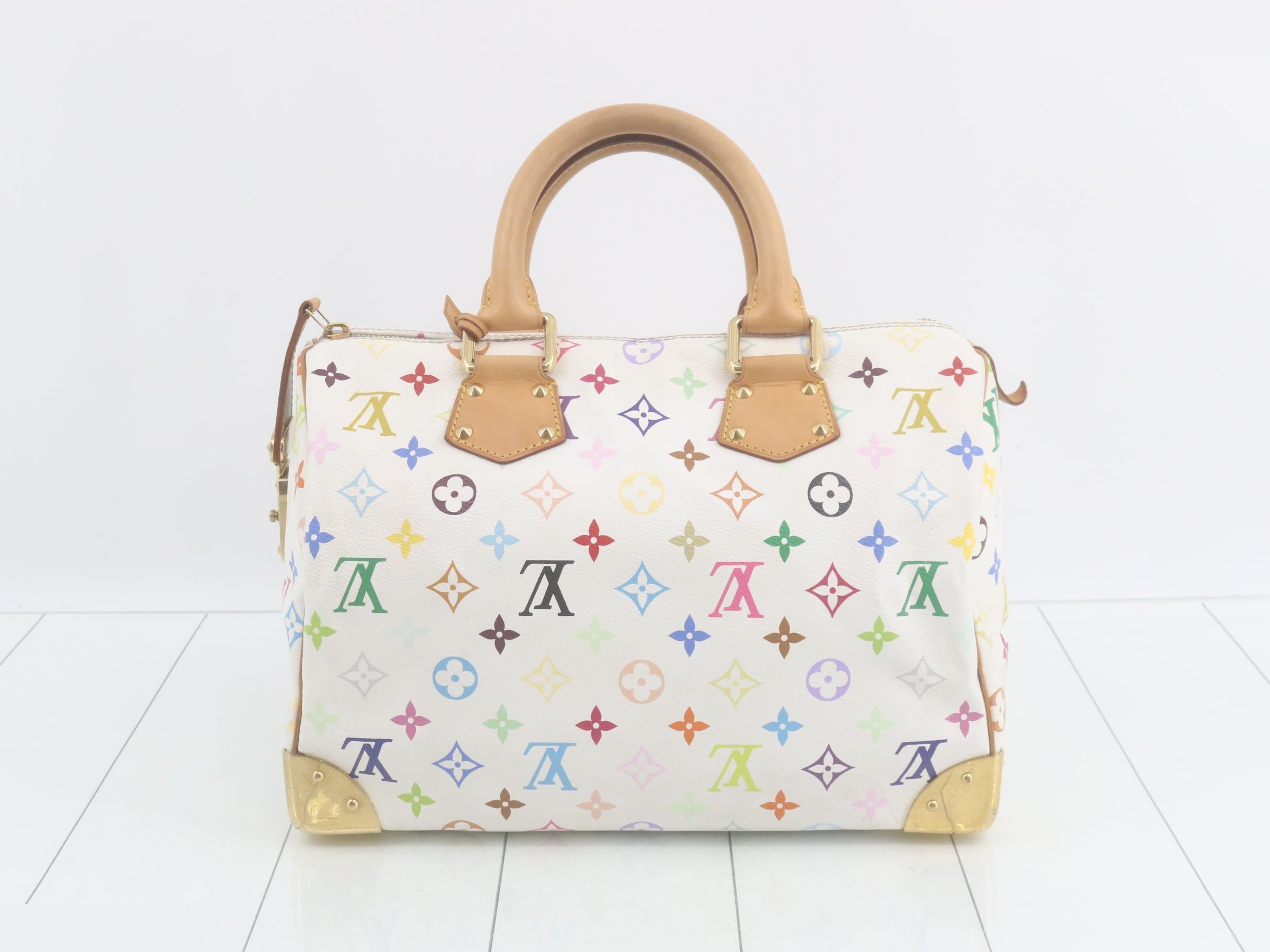 Monogram Multicolor Speedy 30 Blanc Handbag — view 2