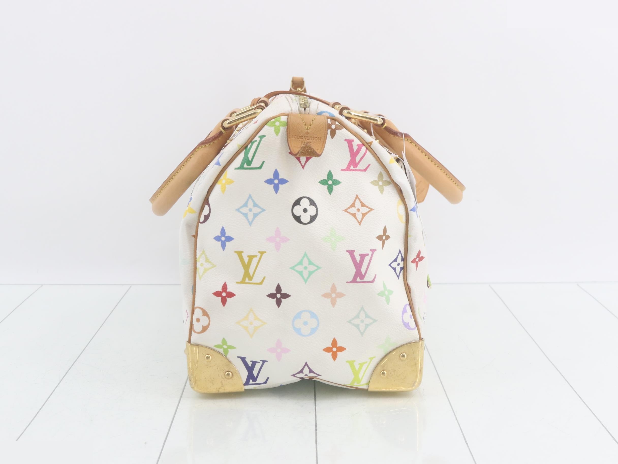 Monogram Multicolor Speedy 30 Blanc Handbag — view 4