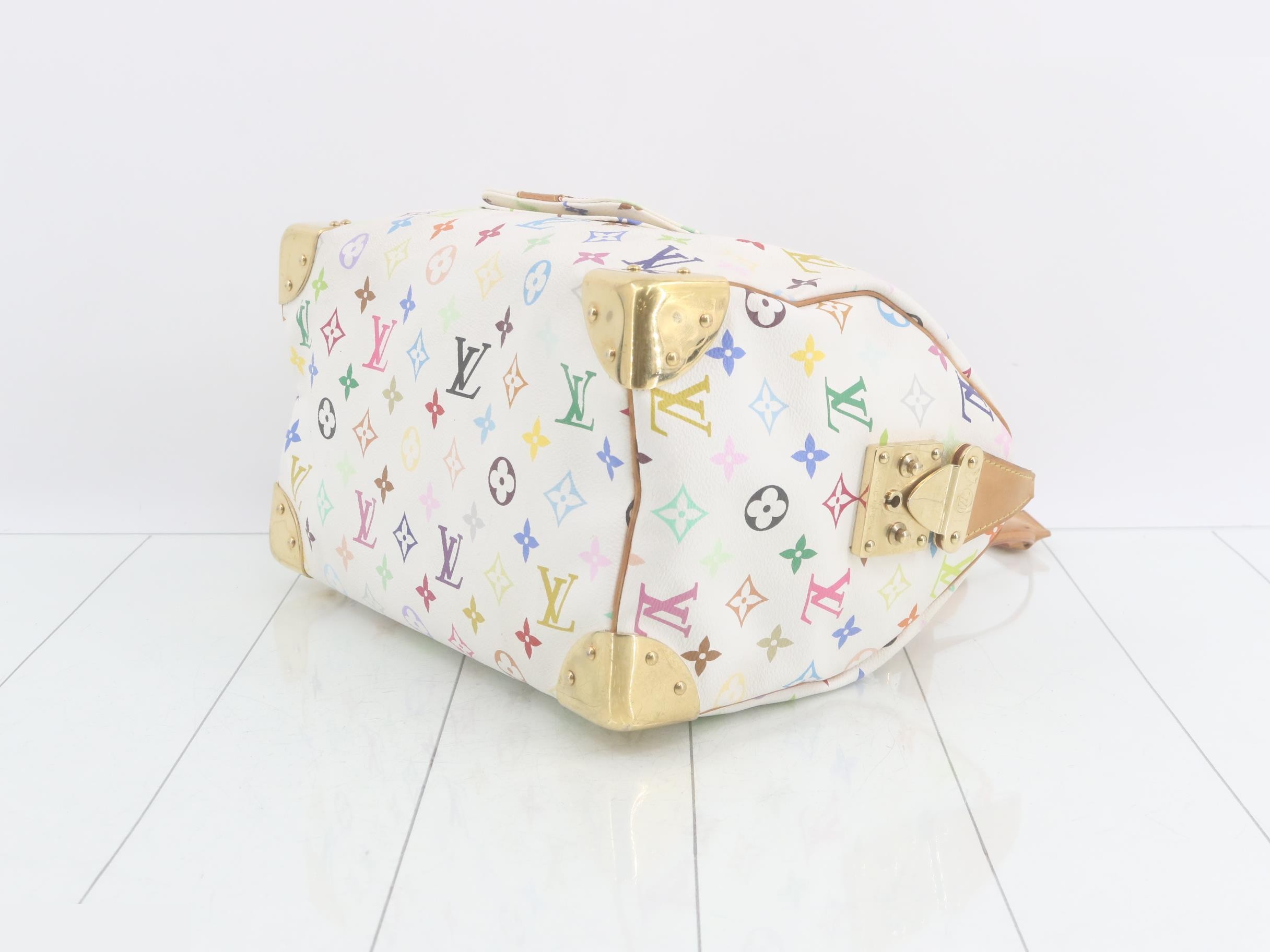 Monogram Multicolor Speedy 30 Blanc Handbag — view 6