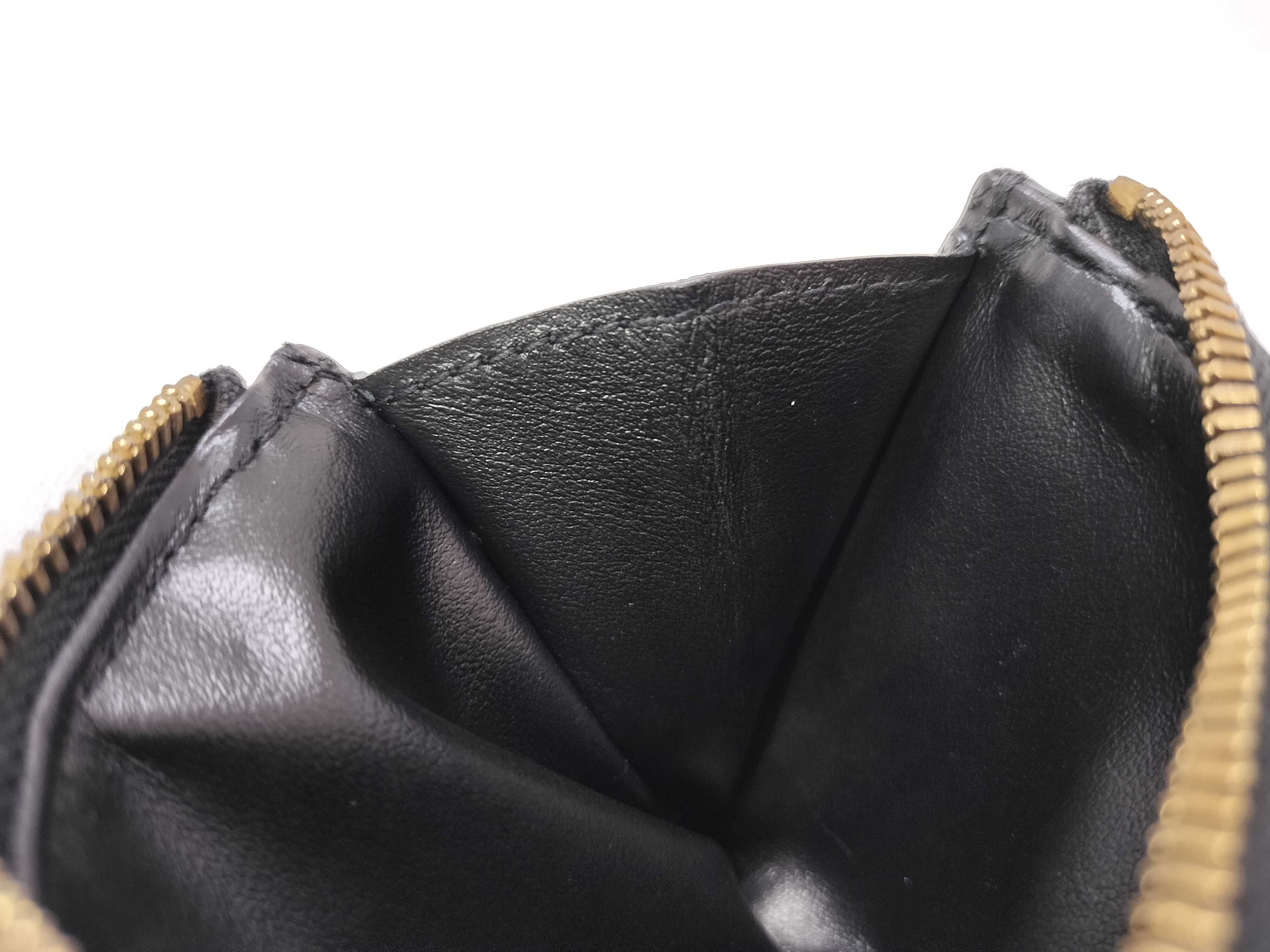 Intrecciato Maxi Intrecciato Leather Bi-fold Wallet, Black, with Serial Number and Box. — view 8