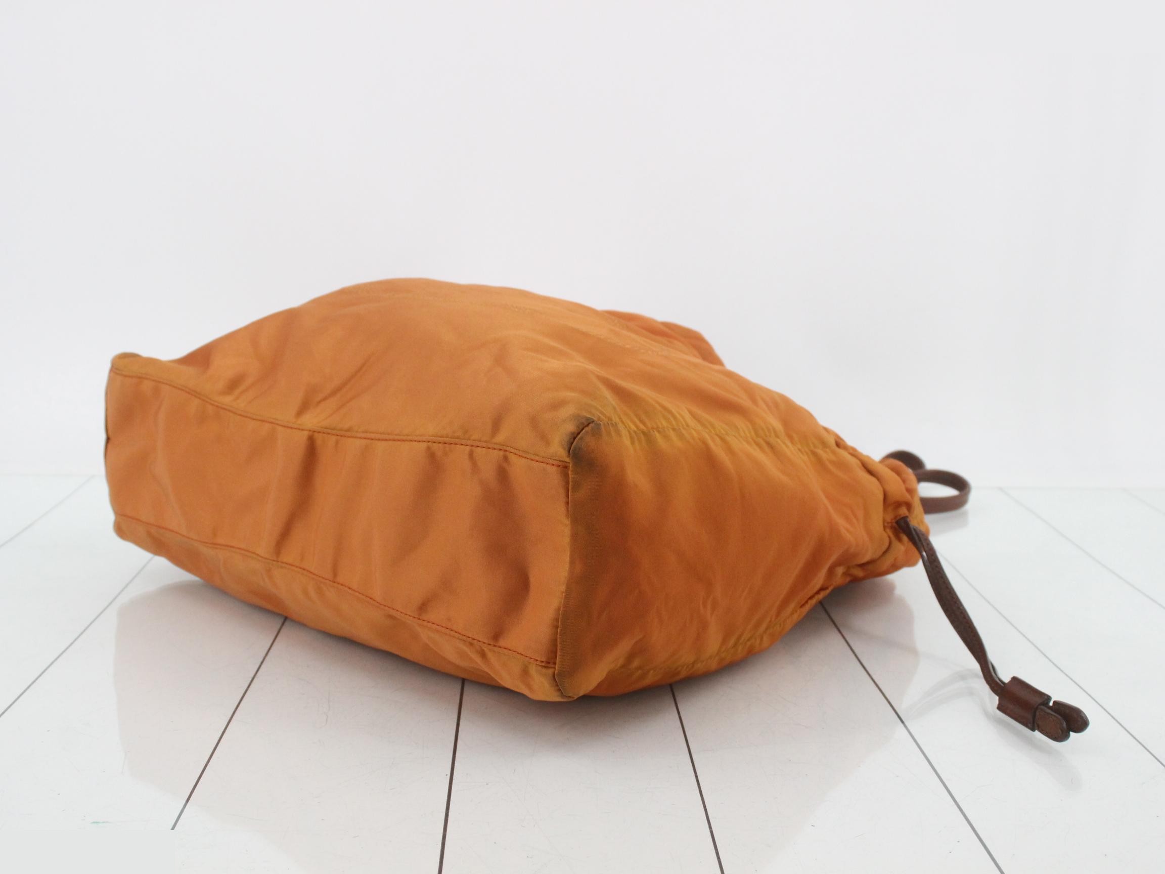 shoulder bag, logo jacquard, orange — view 6