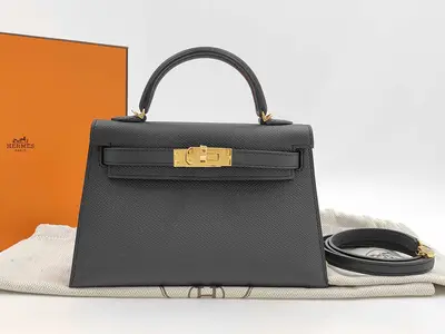 Mini Kelly Bag KELLY MINI G STAMP GHW VEAU EPSOM 89 Handbag