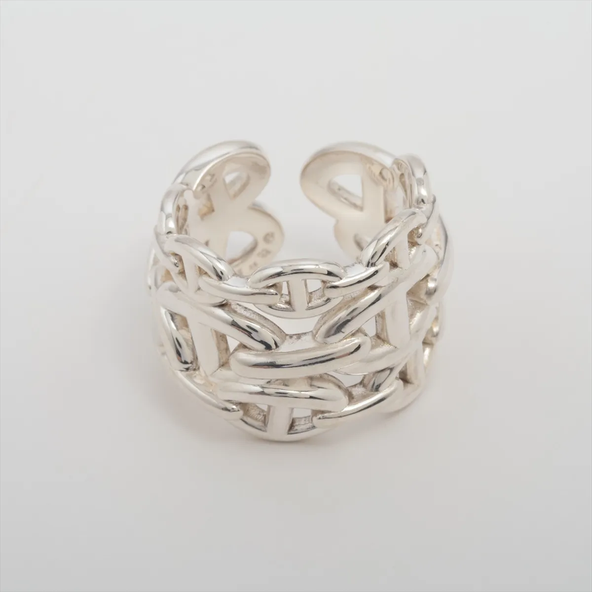 Chaine d'Ancre Enchainee GM 2023 Ring, Size 58, 925 Sterling Silver, 15.6g,