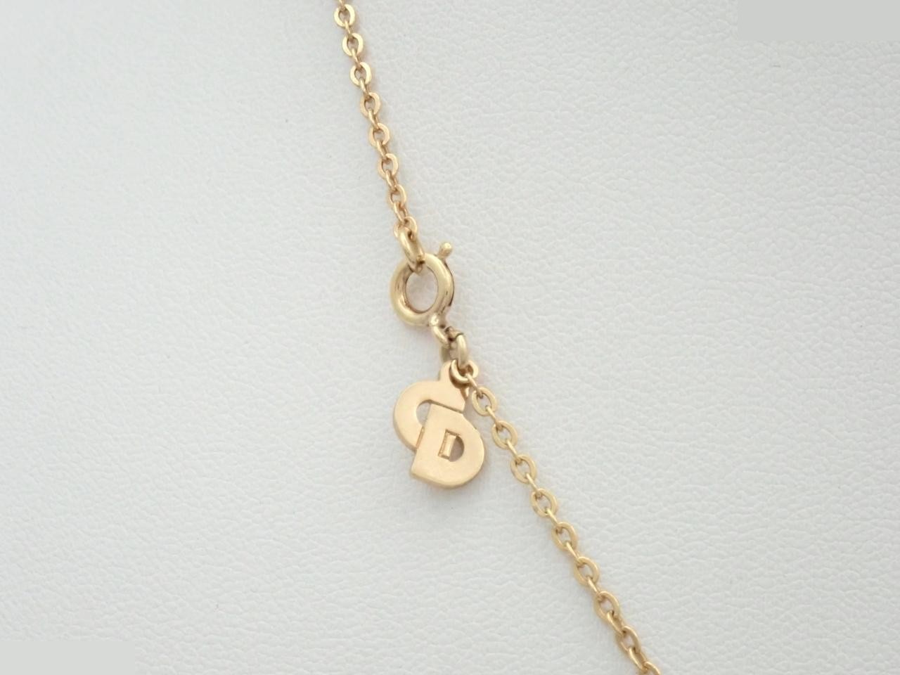 Necklace with rhinestones, chain approximately 40cm long. — view 2