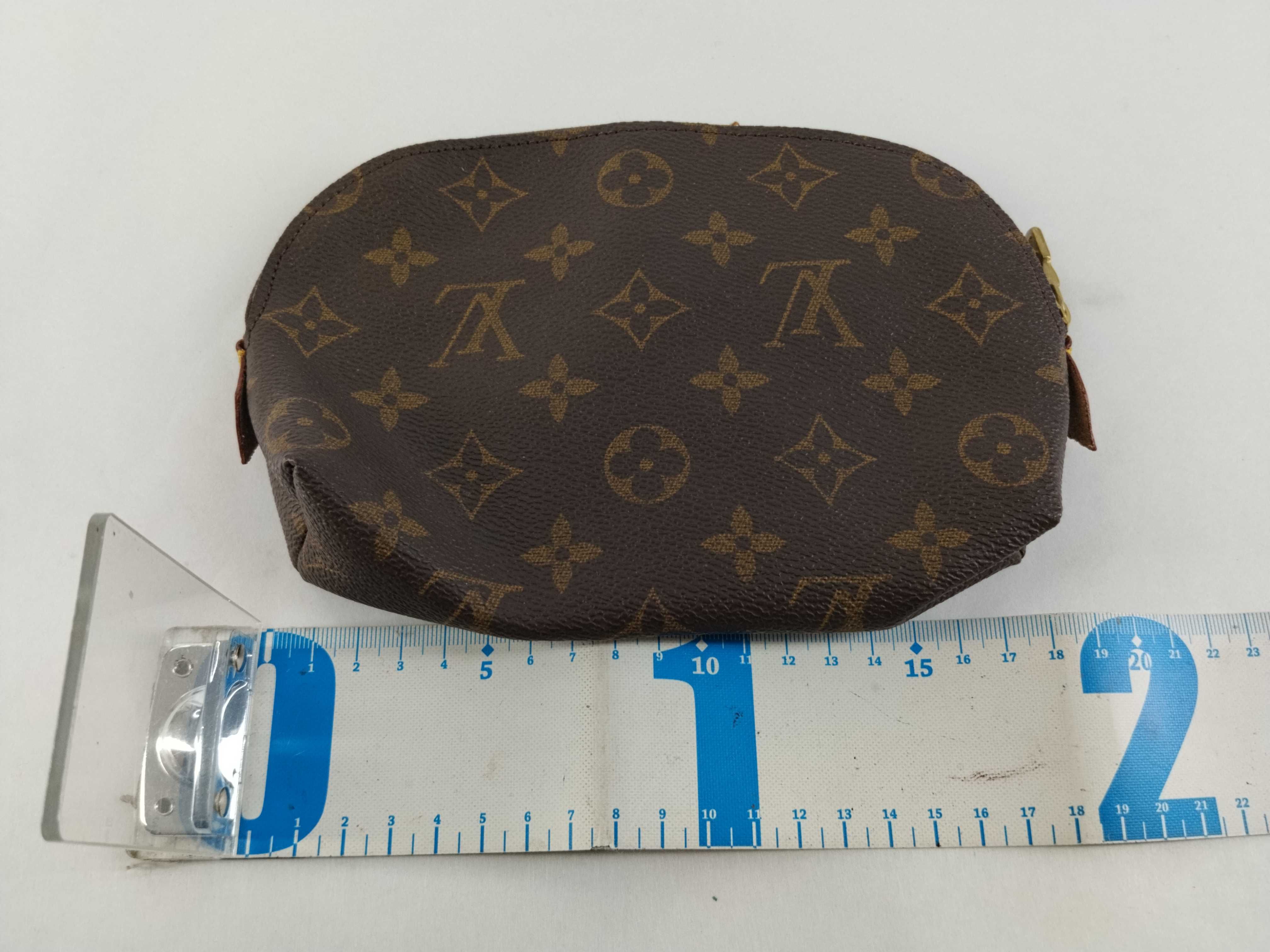 Monogram Louis Vuitton Pochette Cosmetic PM M47515 Pouch — view 2