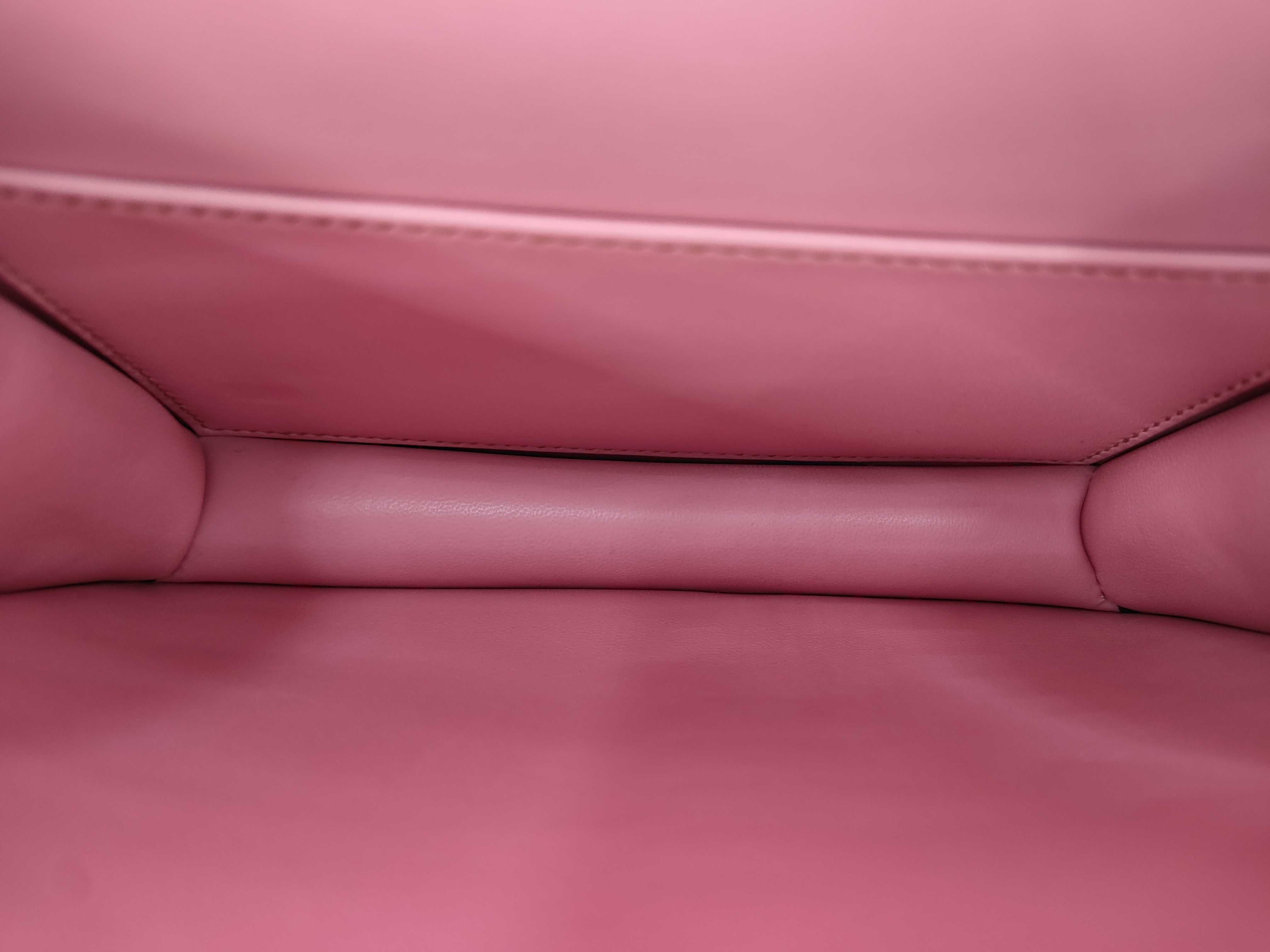 Constance Mini Pink Silver Hardware Z Stamp Shoulder Bag — view 9