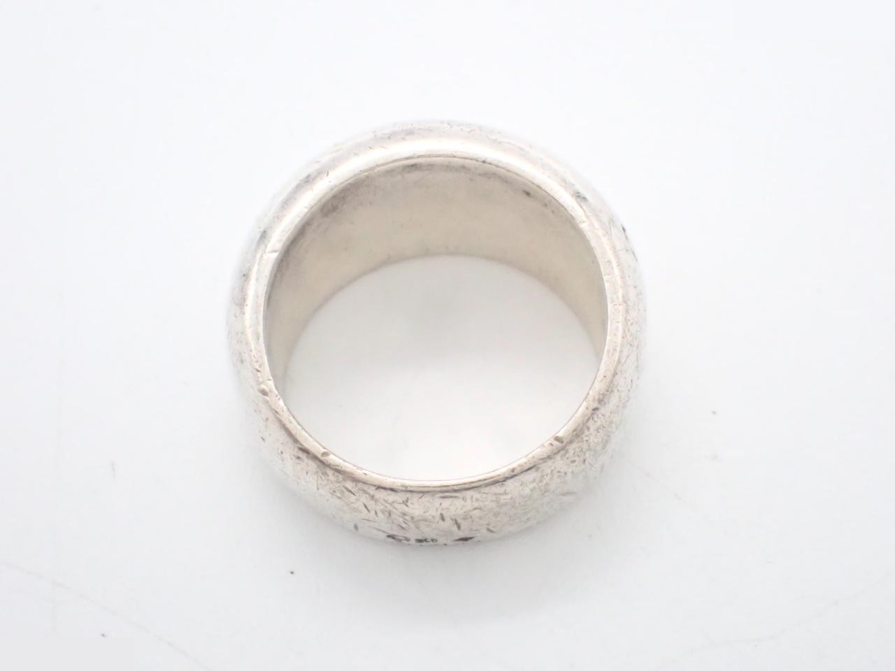 SV925/16.5g Logo Ring, Silver, Size #14.5 — view 3