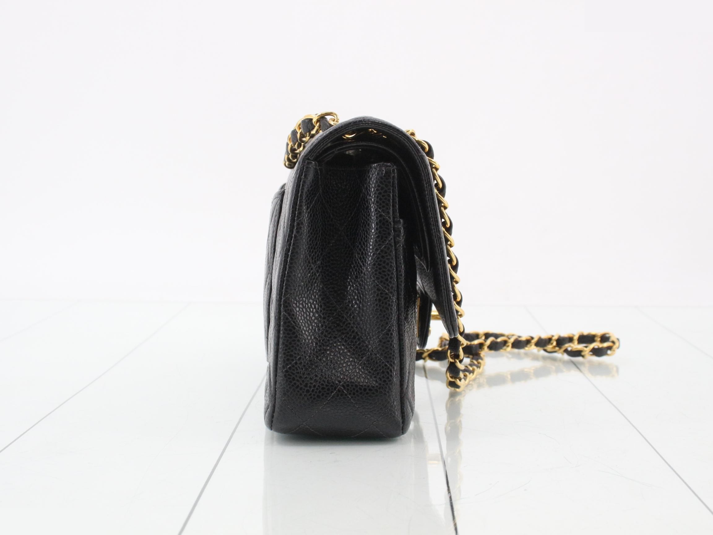 Classic Chain Clutch, Grained Calfskin — view 4
