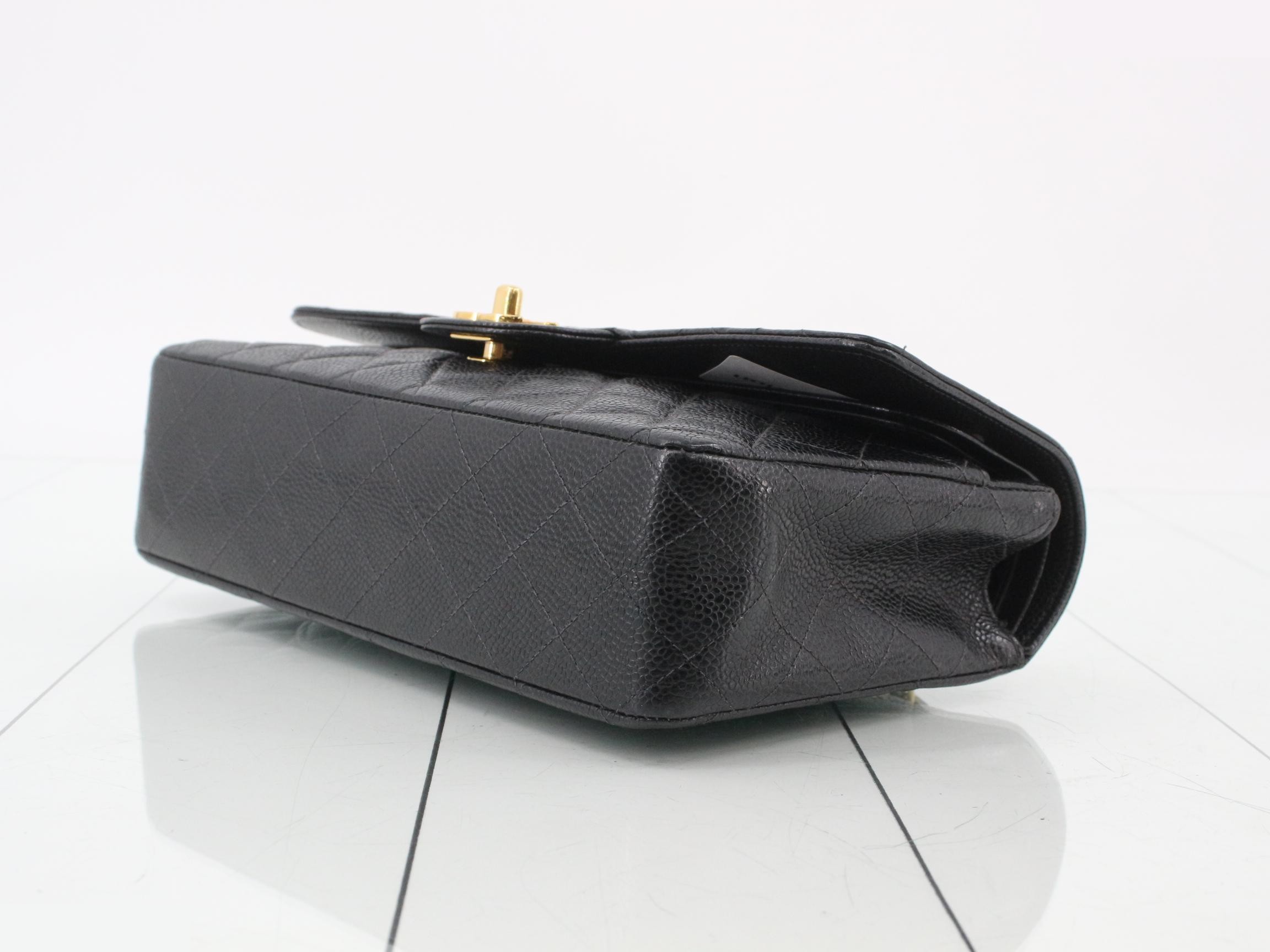 Classic Chain Clutch, Grained Calfskin — view 6