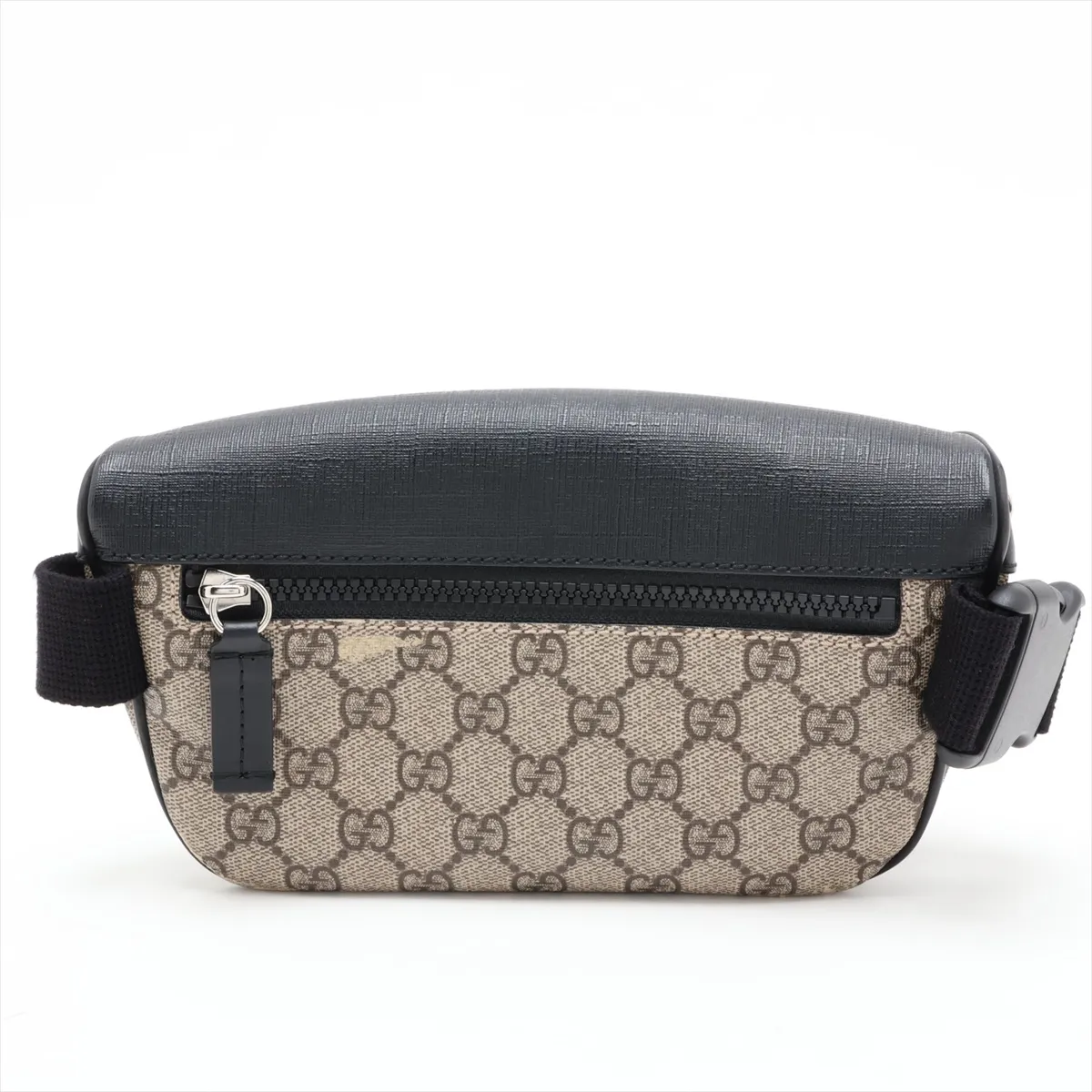 GG Supreme 450946 PVC x Leather Body Bag, Beige x Black — view 2