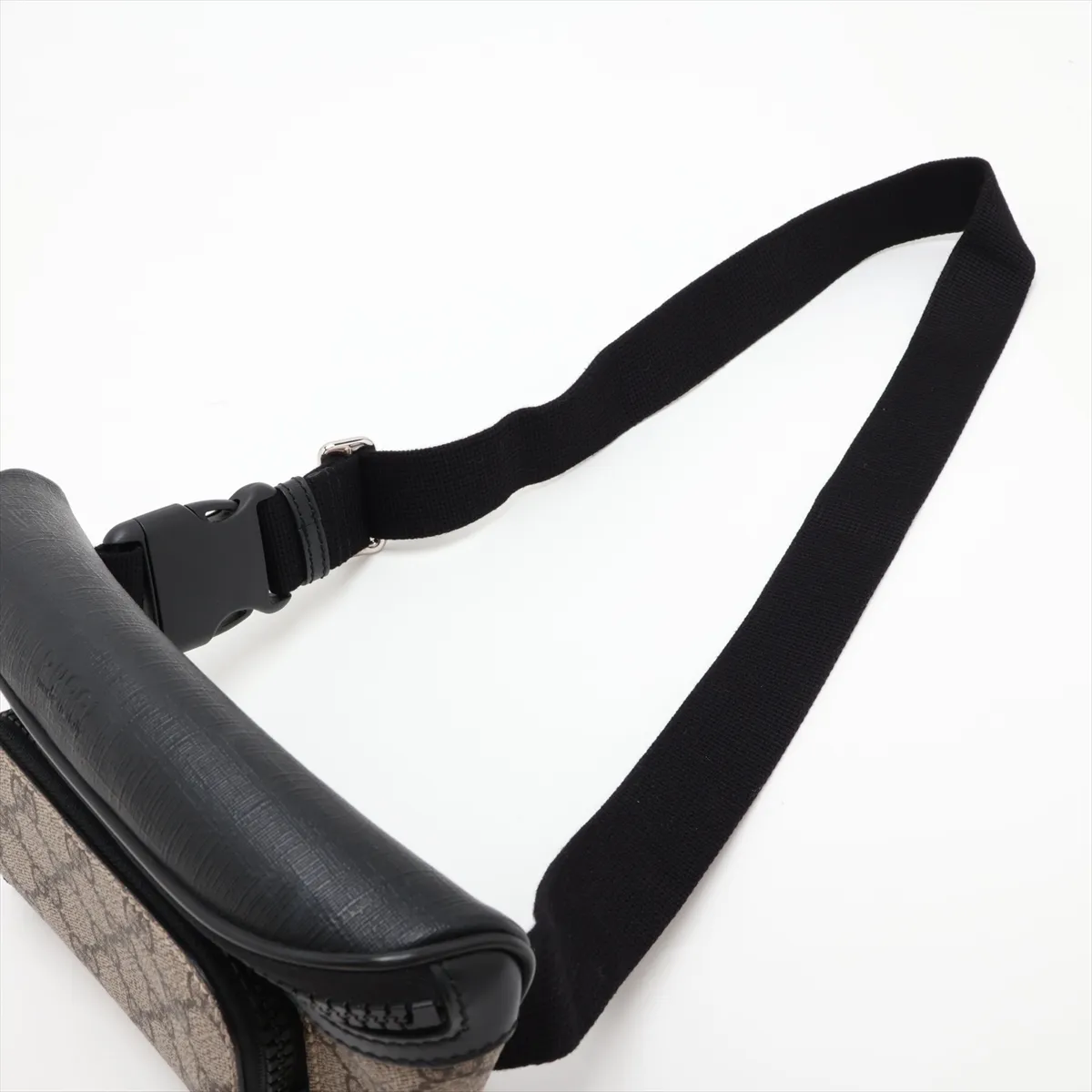 GG Supreme 450946 PVC x Leather Body Bag, Beige x Black — view 5