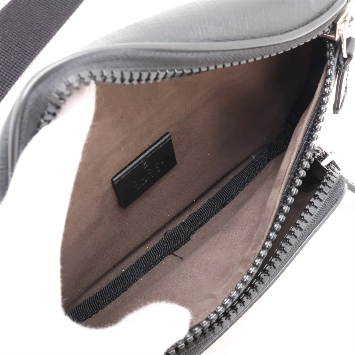 GG Supreme 450946 PVC x Leather Body Bag, Beige x Black — view 6