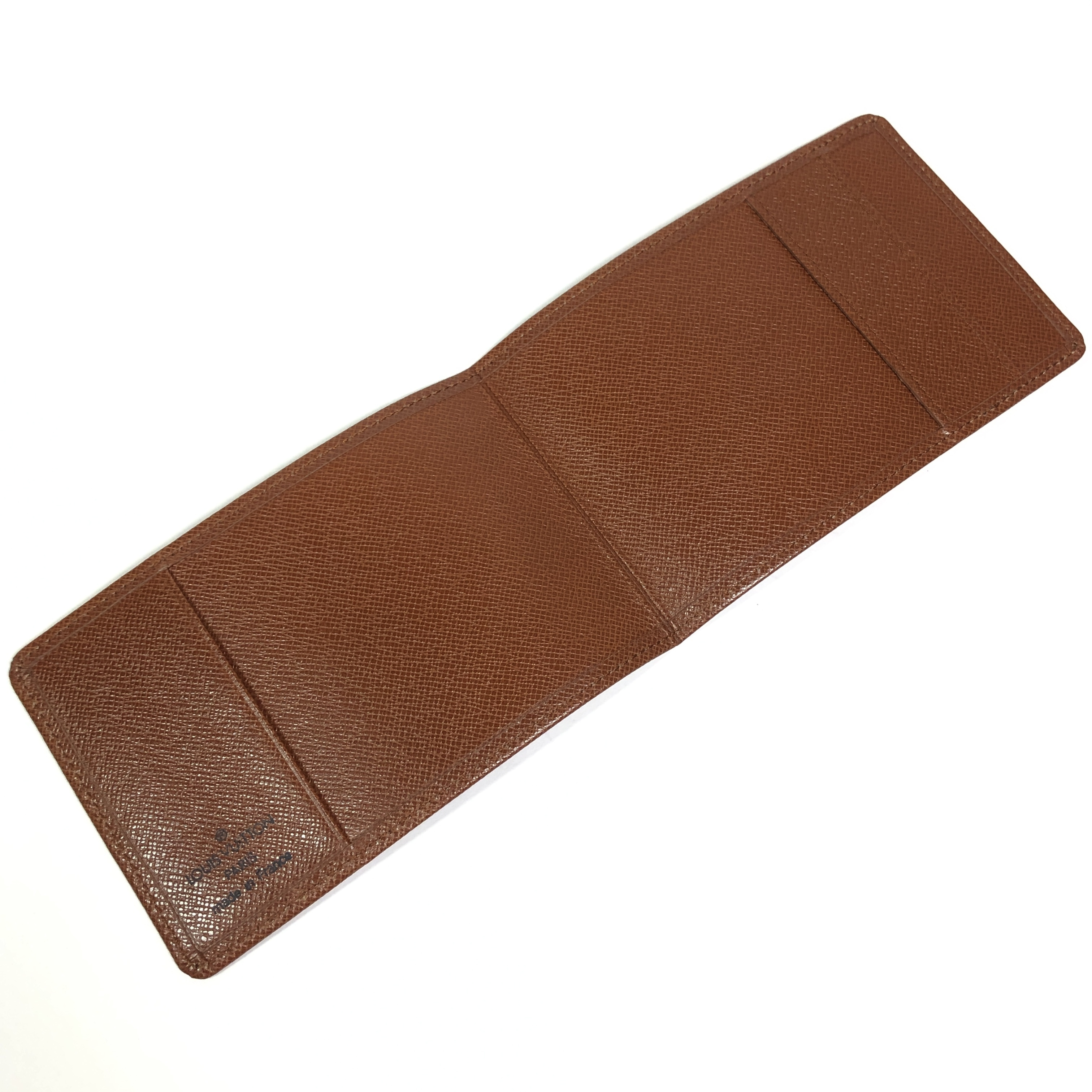 Taiga Porte Tresor Etui Chequier Accessories Card Case MI0963 Pass Case Business Card Holder Leather Made in France Card Case — view 5