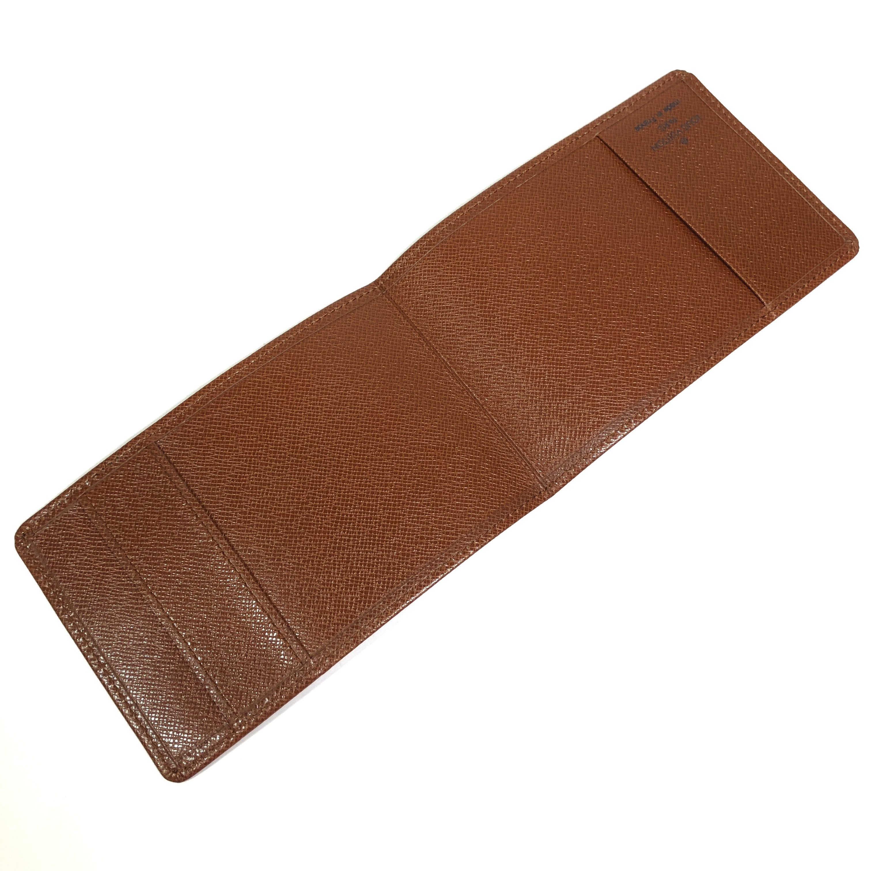 Taiga Porte Tresor Etui Chequier Accessories Card Case MI0963 Pass Case Business Card Holder Leather Made in France Card Case — view 6