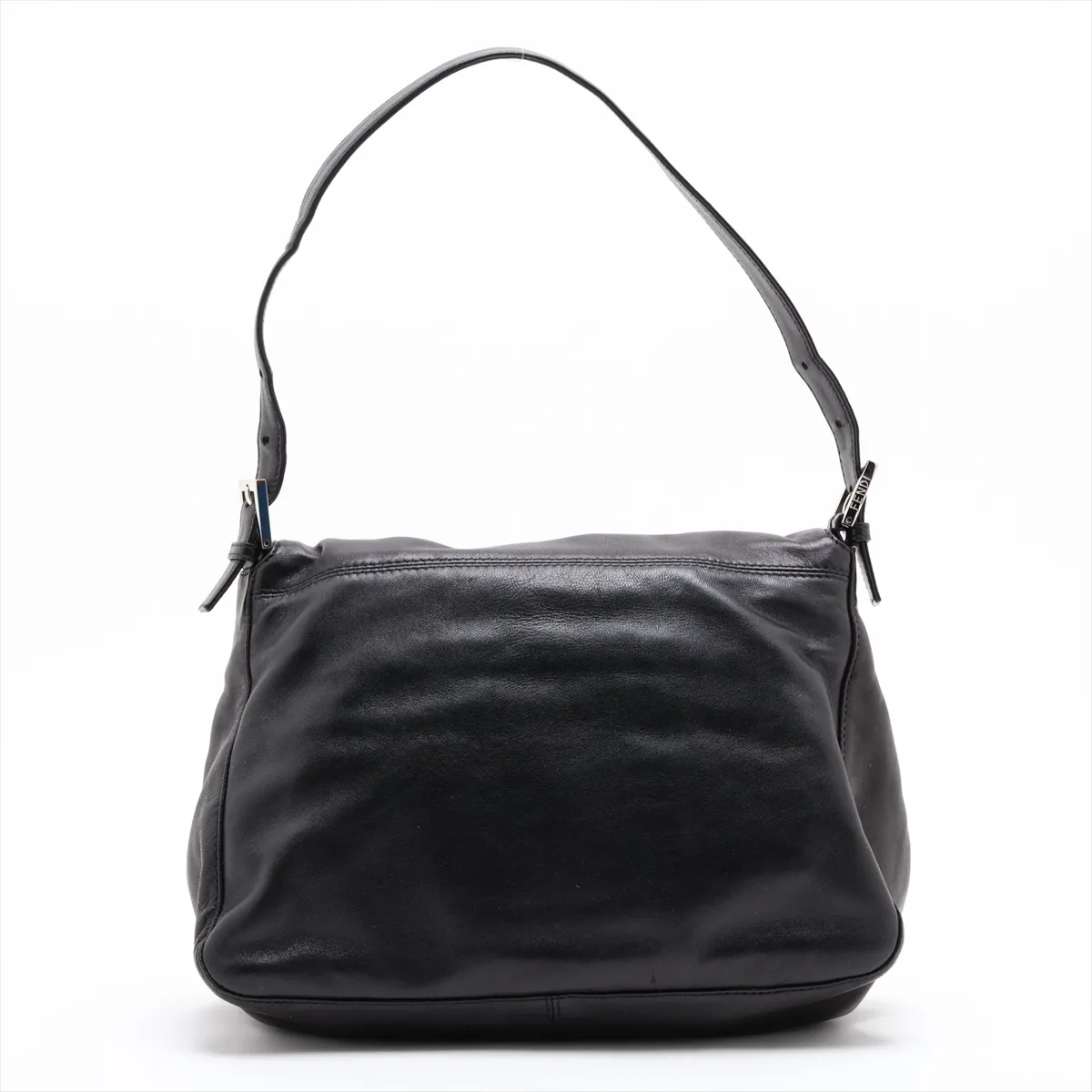 Mamma Bucket 26325 Leather Shoulder Bag, Black — view 2