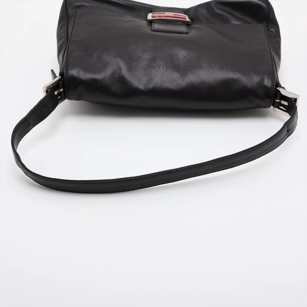 Mamma Bucket 26325 Leather Shoulder Bag, Black — view 5