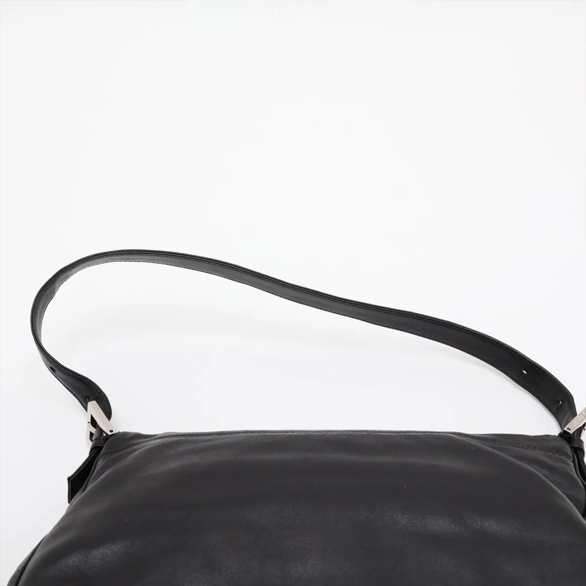 Mamma Bucket 26325 Leather Shoulder Bag, Black — view 6