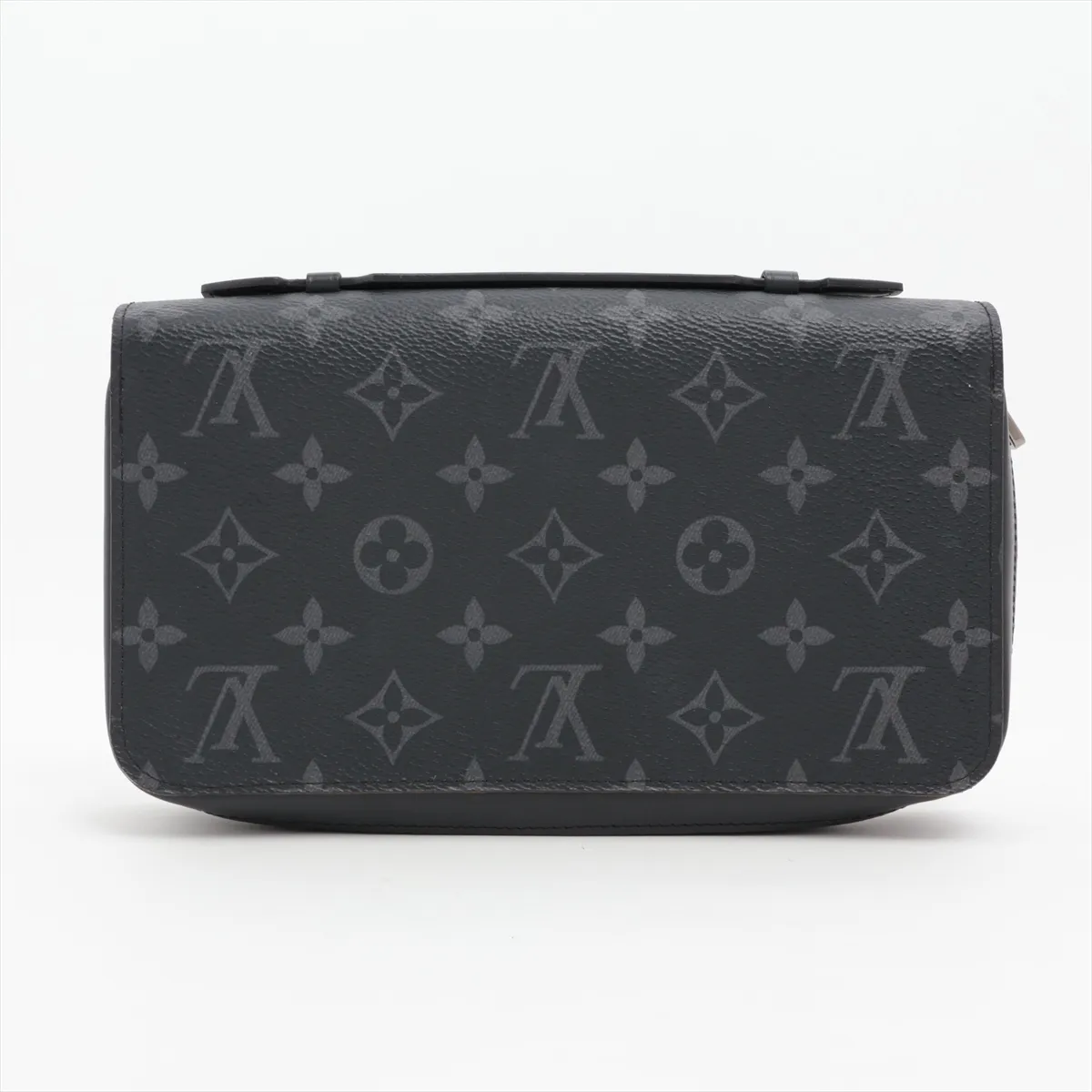 Monogram Eclipse Zippy XL M61698 CA0189 Black Round Zip Wallet — view 2
