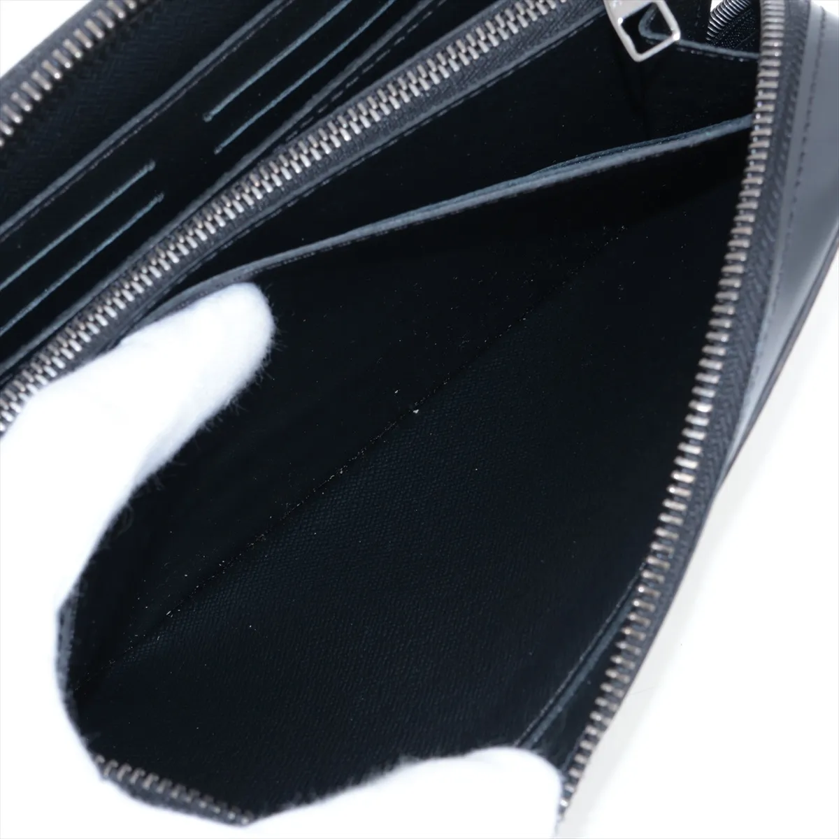 Monogram Eclipse Zippy XL M61698 CA0189 Black Round Zip Wallet — view 9