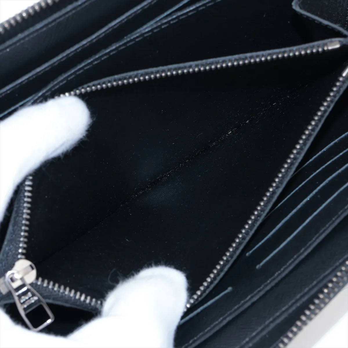 Monogram Eclipse Zippy XL M61698 CA0189 Black Round Zip Wallet — view 10