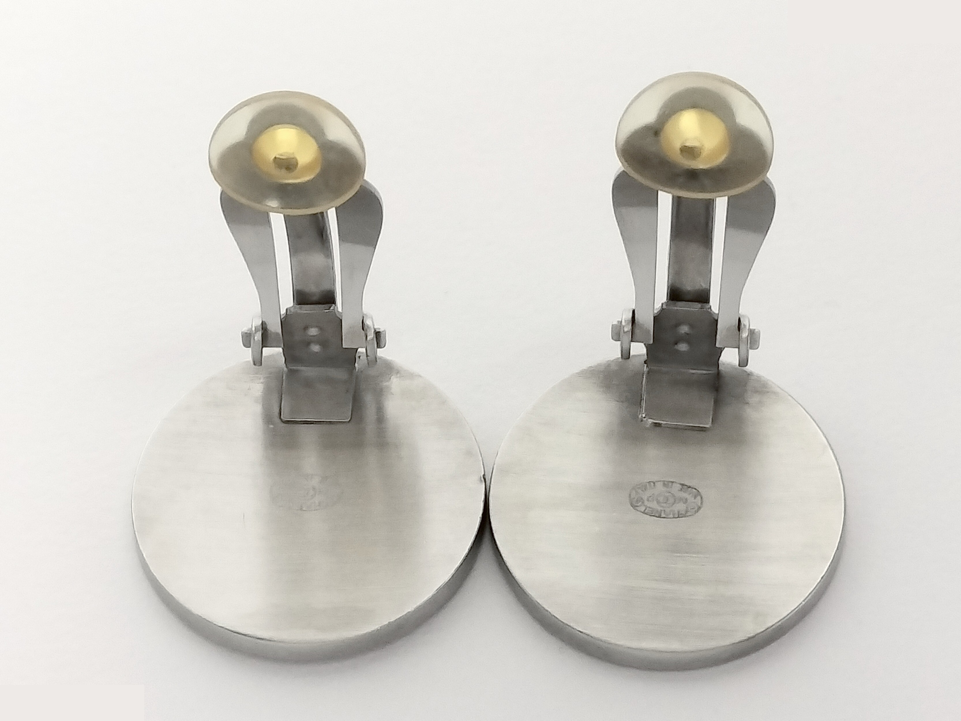 Coco Black Silver Earrings — view 3