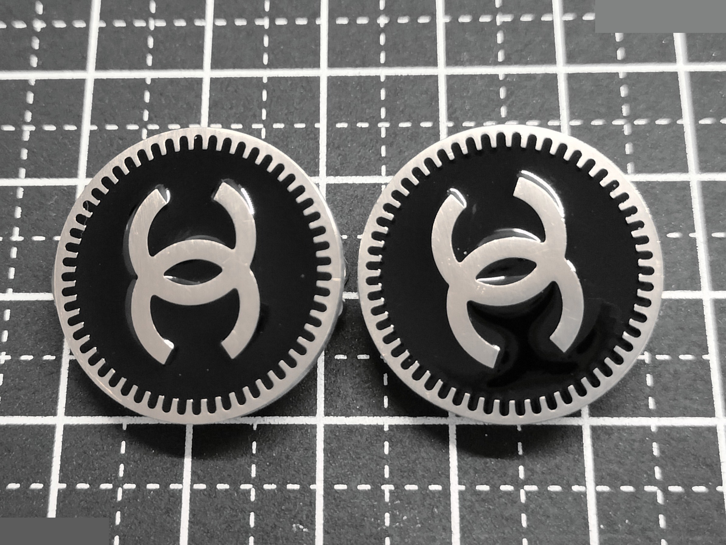 Coco Black Silver Earrings — view 7