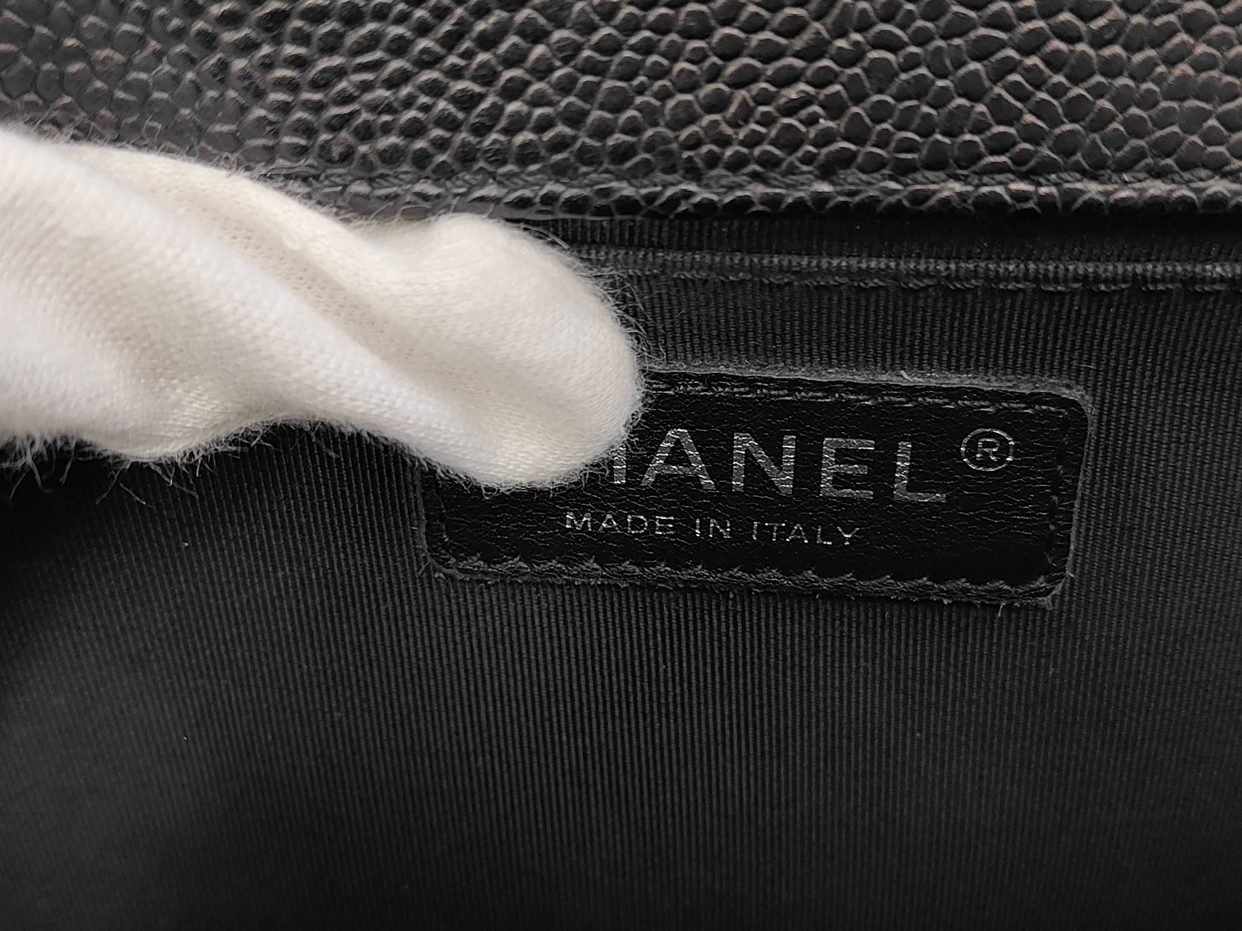 Boy Chanel Caviar Skin Black Shoulder Bag — view 9