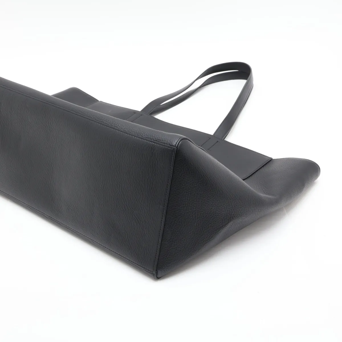 Everyday East West 618284 Leather Tote Bag, Black — view 3