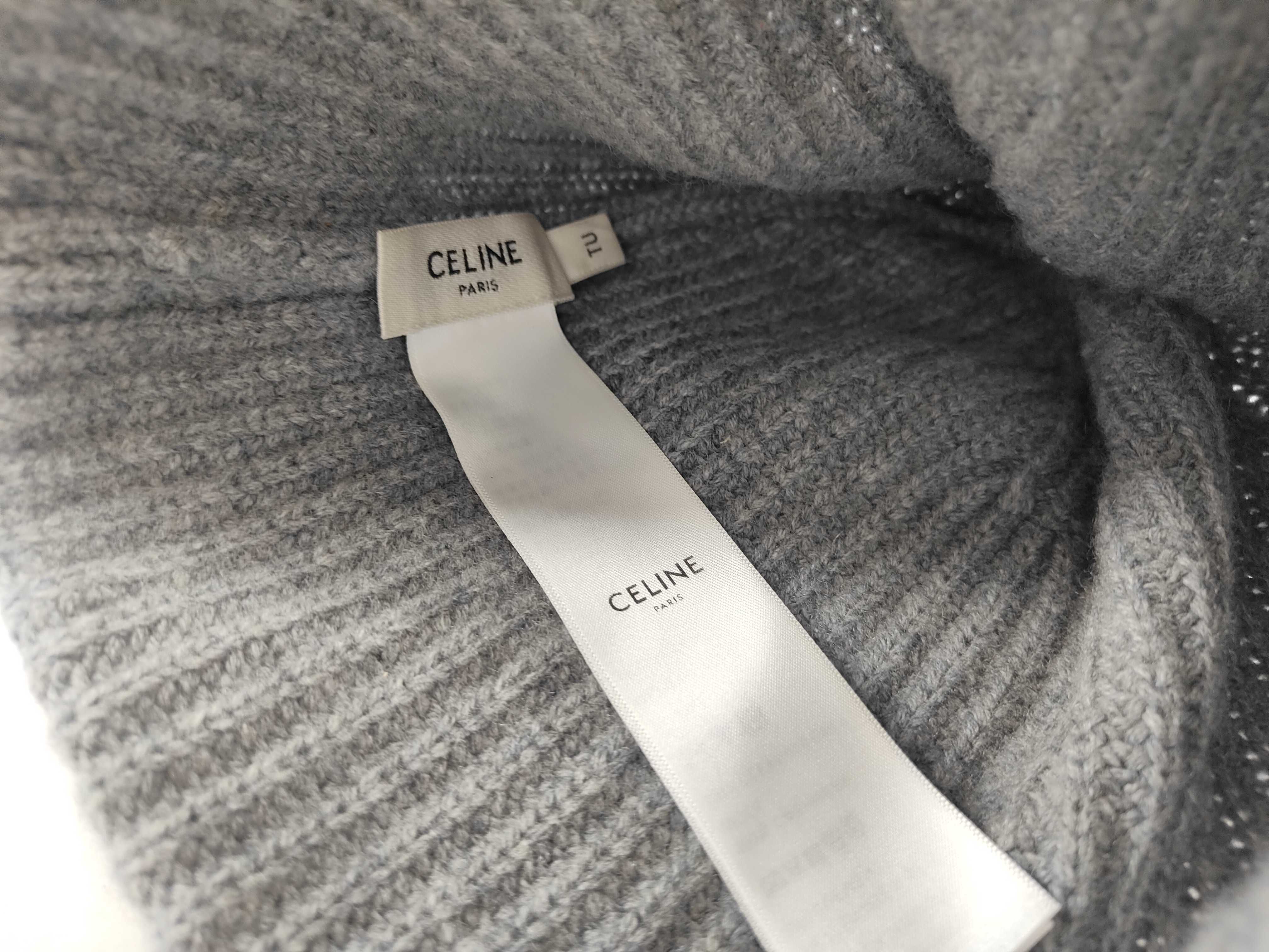 cashmere knit cap, Triomphe design, gray, shopping bag, and other accessories. — view 8